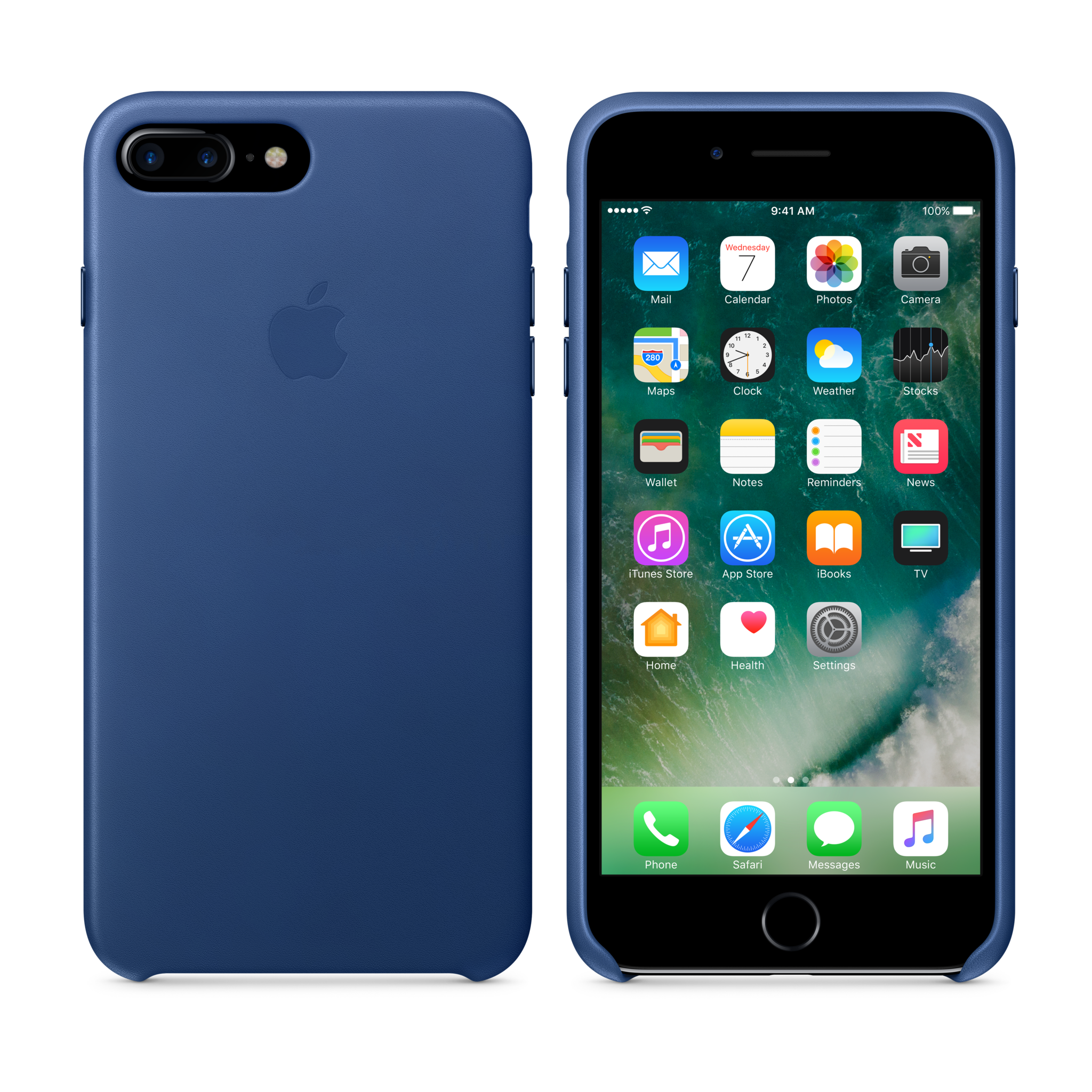 iPhone 7 Plus Leather Case — Sapphire