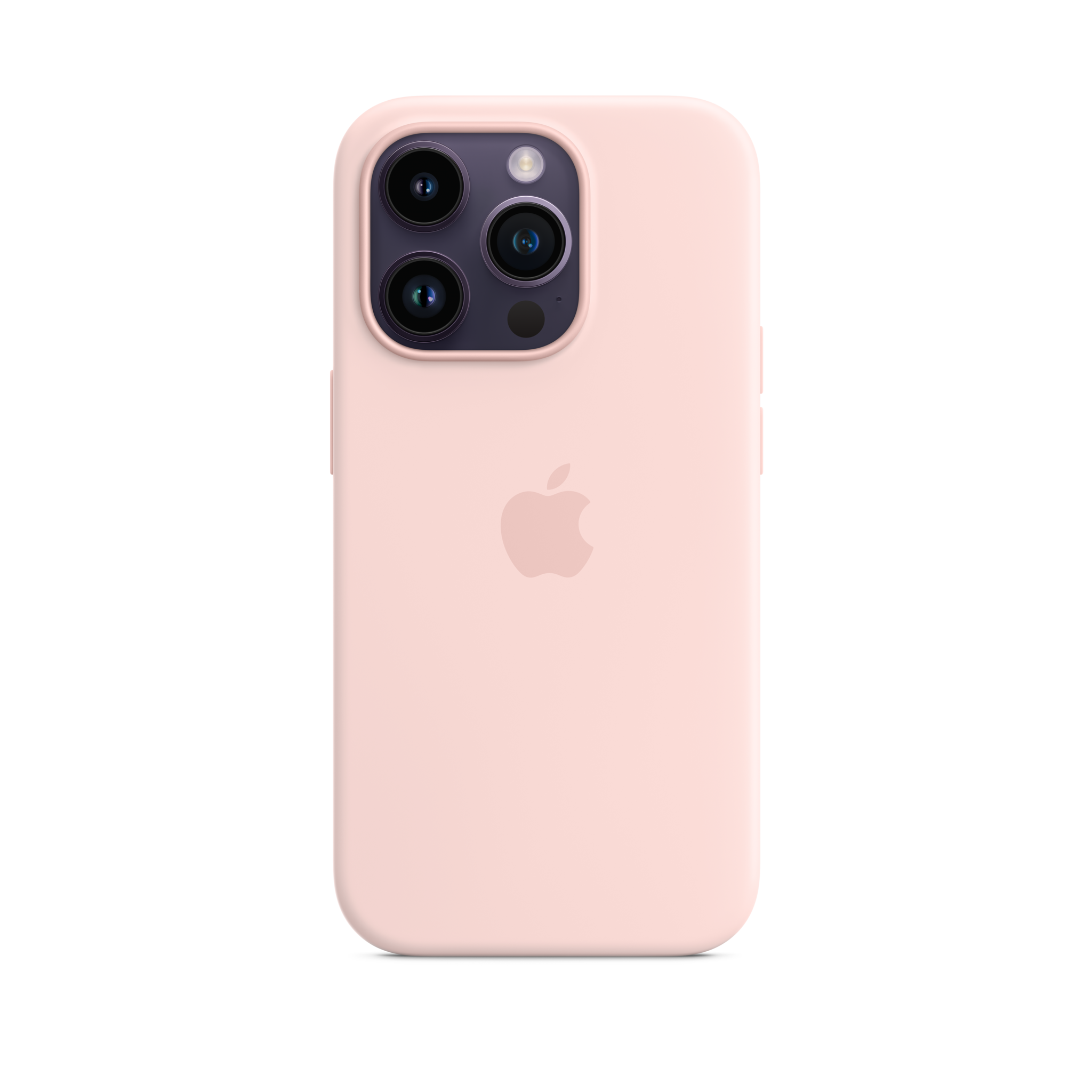 iPhone 14 Pro Silicone Case with MagSafe — Chalk Pink