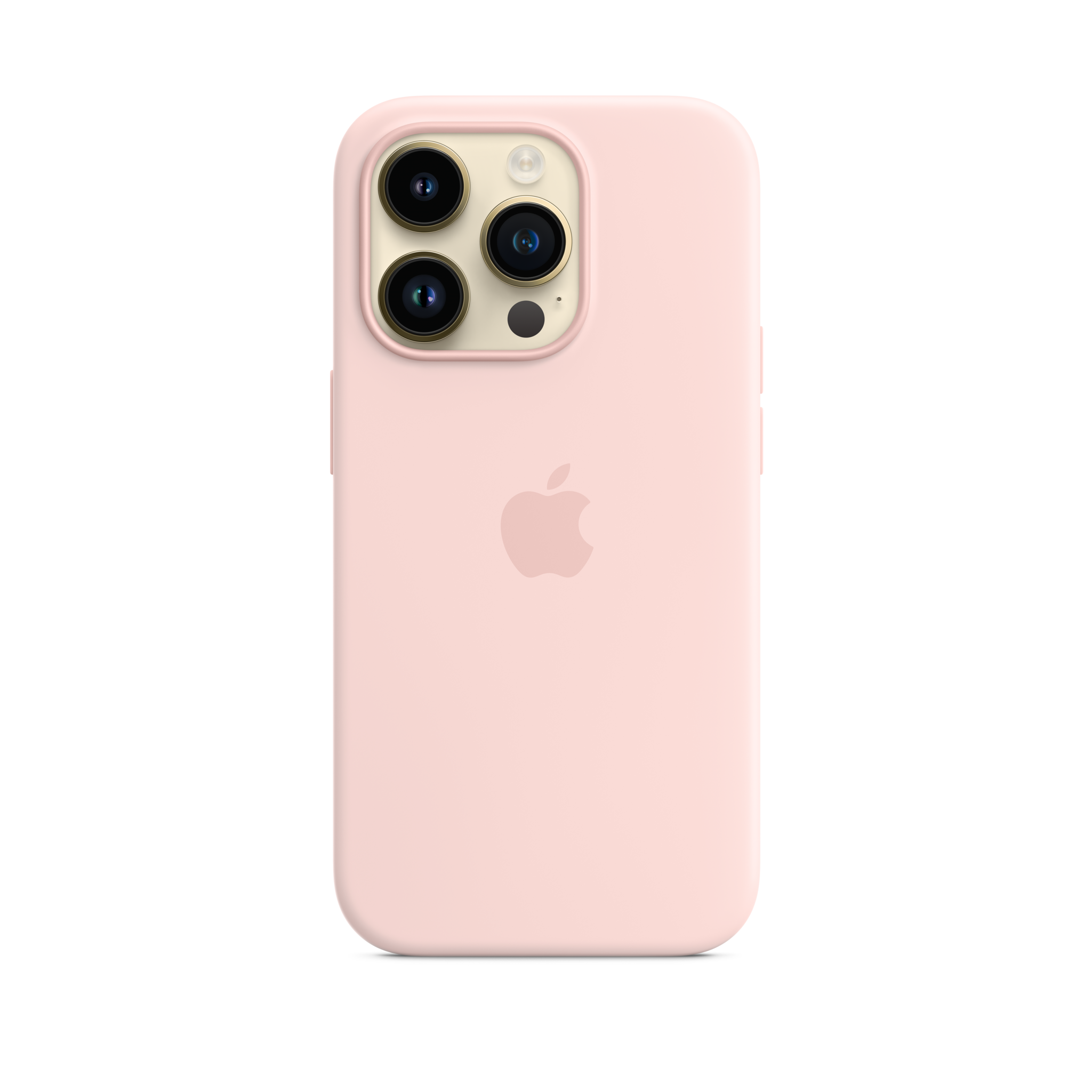 iPhone 14 Pro Silicone Case with MagSafe — Chalk Pink