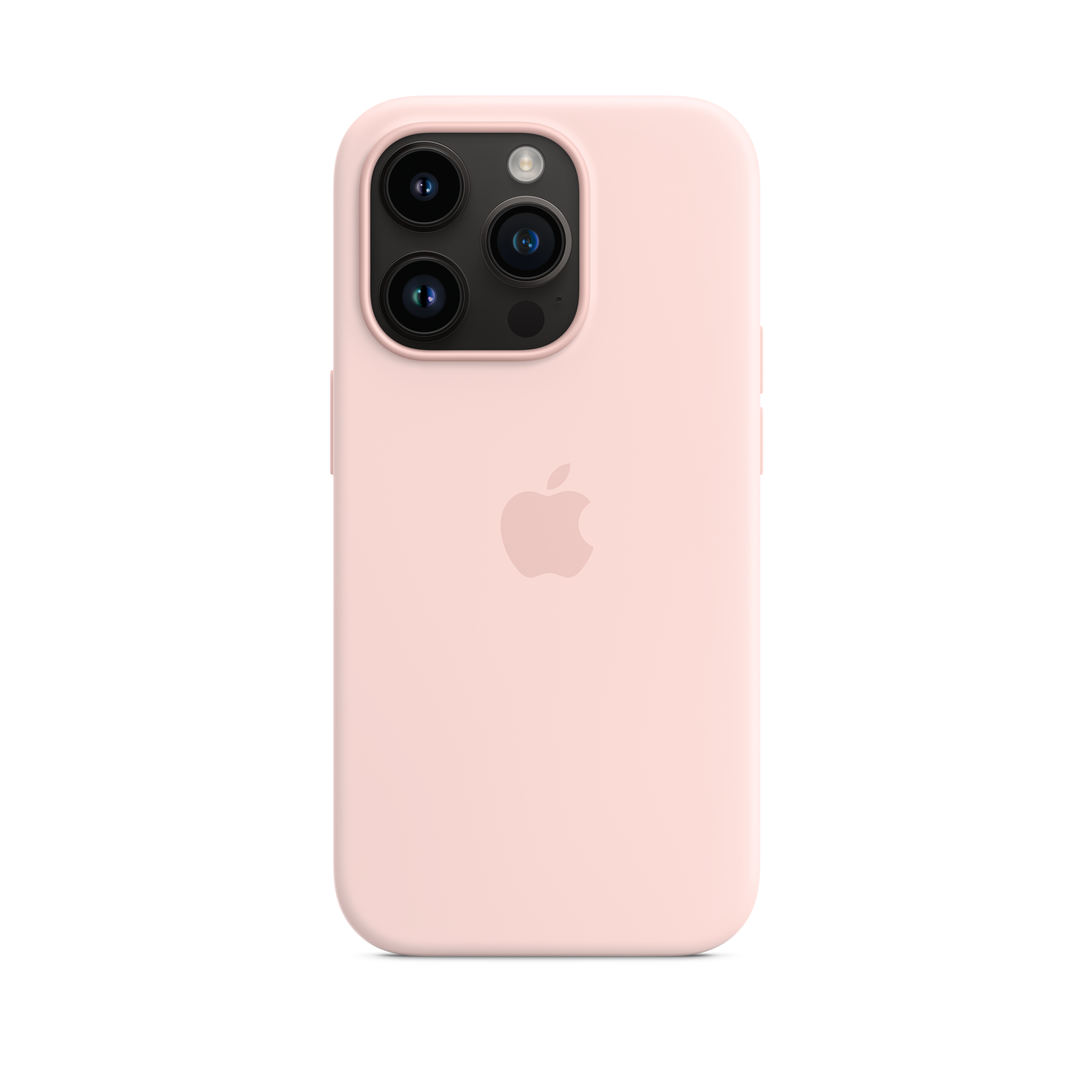 iPhone 14 Pro Silicone Case with MagSafe — Chalk Pink