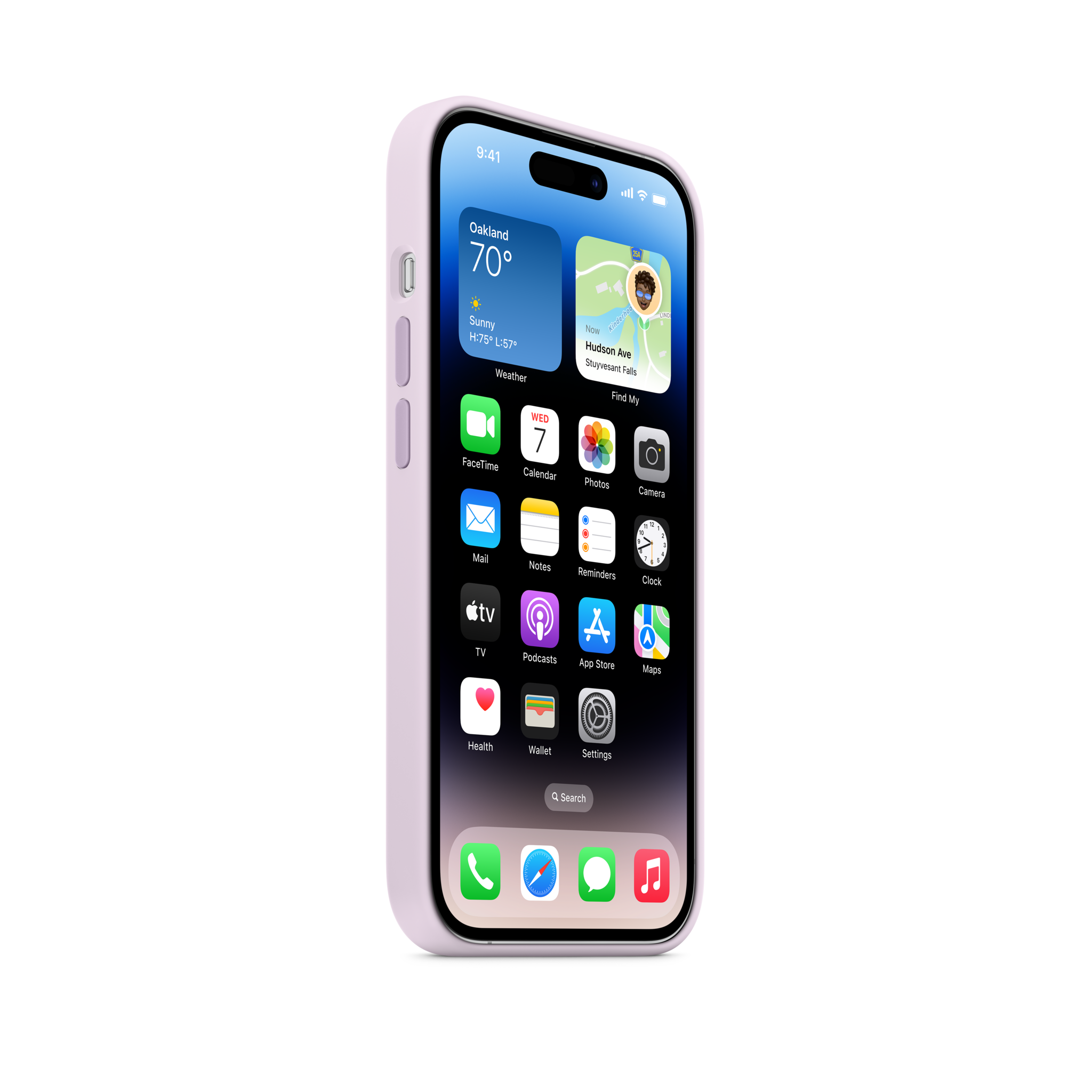 iPhone 14 Pro Silicone Case with MagSafe — Lilac