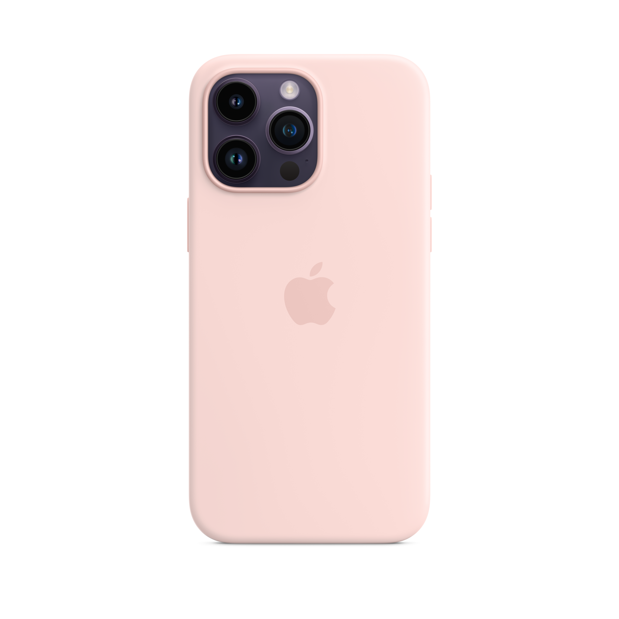 iPhone 14 Pro Max Silicone Case with MagSafe — Chalk Pink