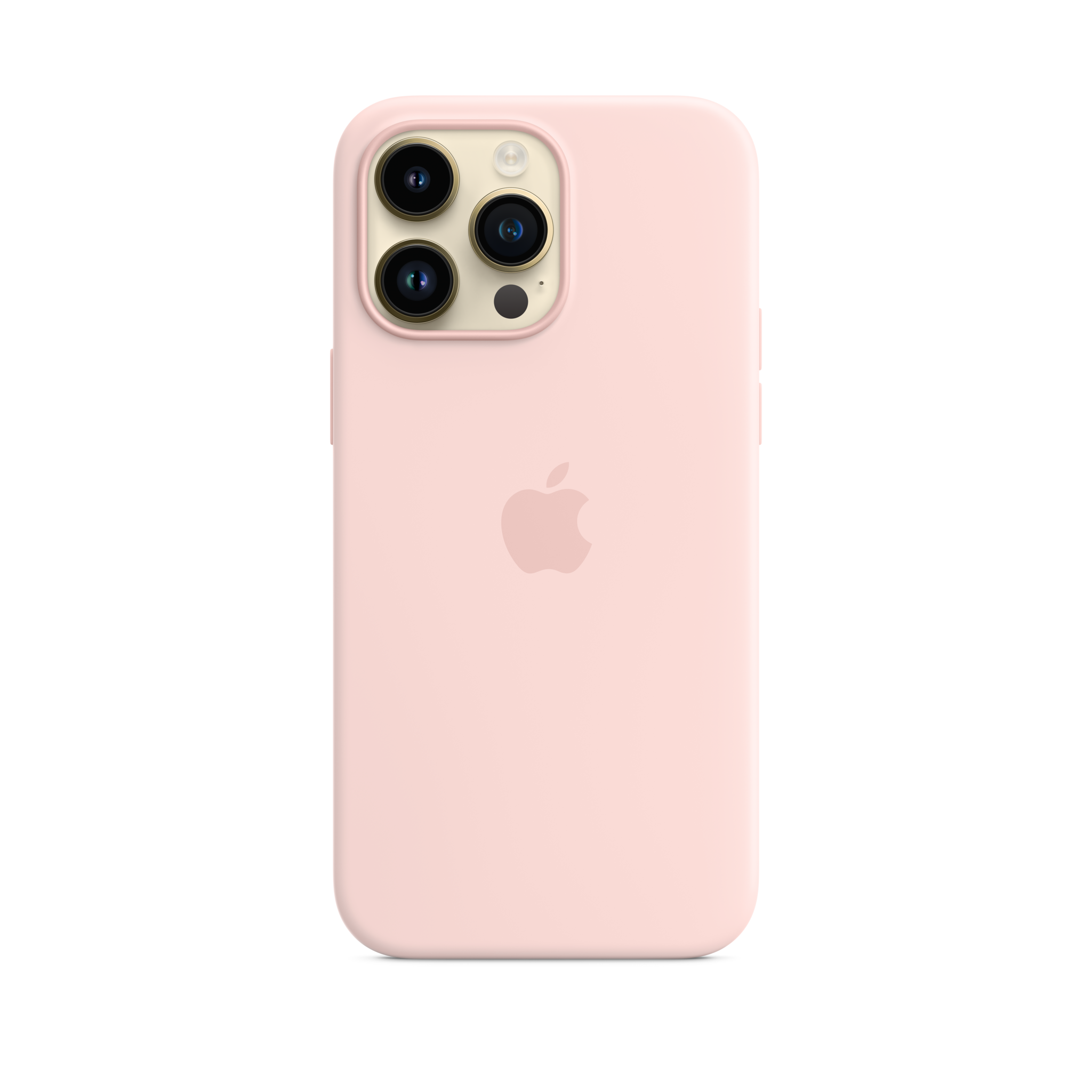 iPhone 14 Pro Max Silicone Case with MagSafe — Chalk Pink