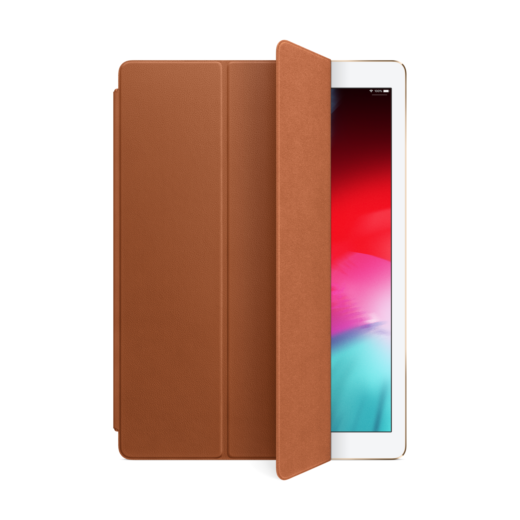 Leather Smart Cover for iPad Pro 12.9″ — Saddle Brown