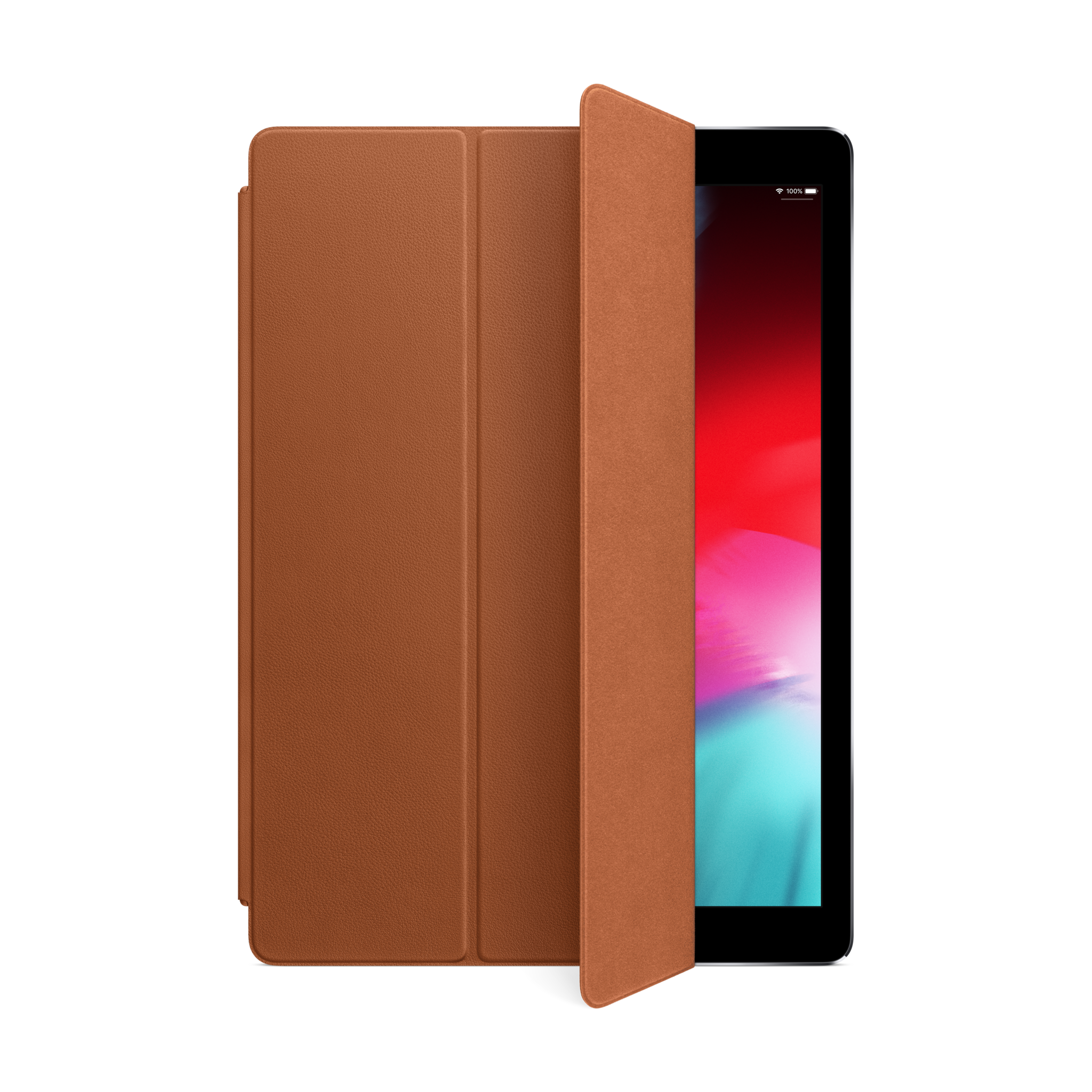 Leather Smart Cover for iPad Pro 12.9″ — Saddle Brown