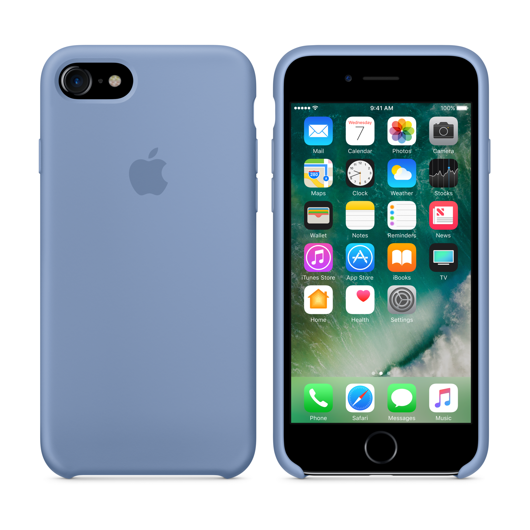 iPhone 7 Silicone Case — Azure