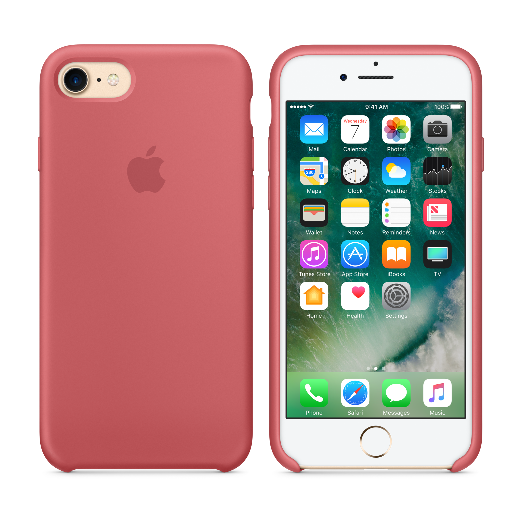 iPhone 7 Silicone Case — Camellia