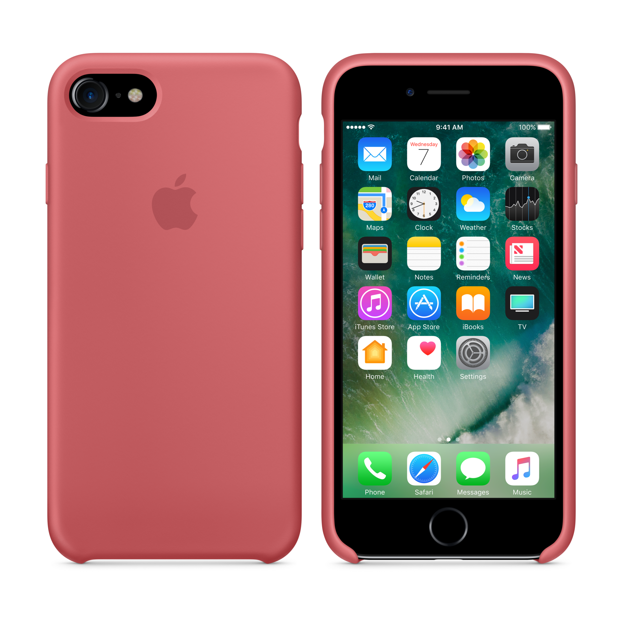 iPhone 7 Silicone Case — Camellia