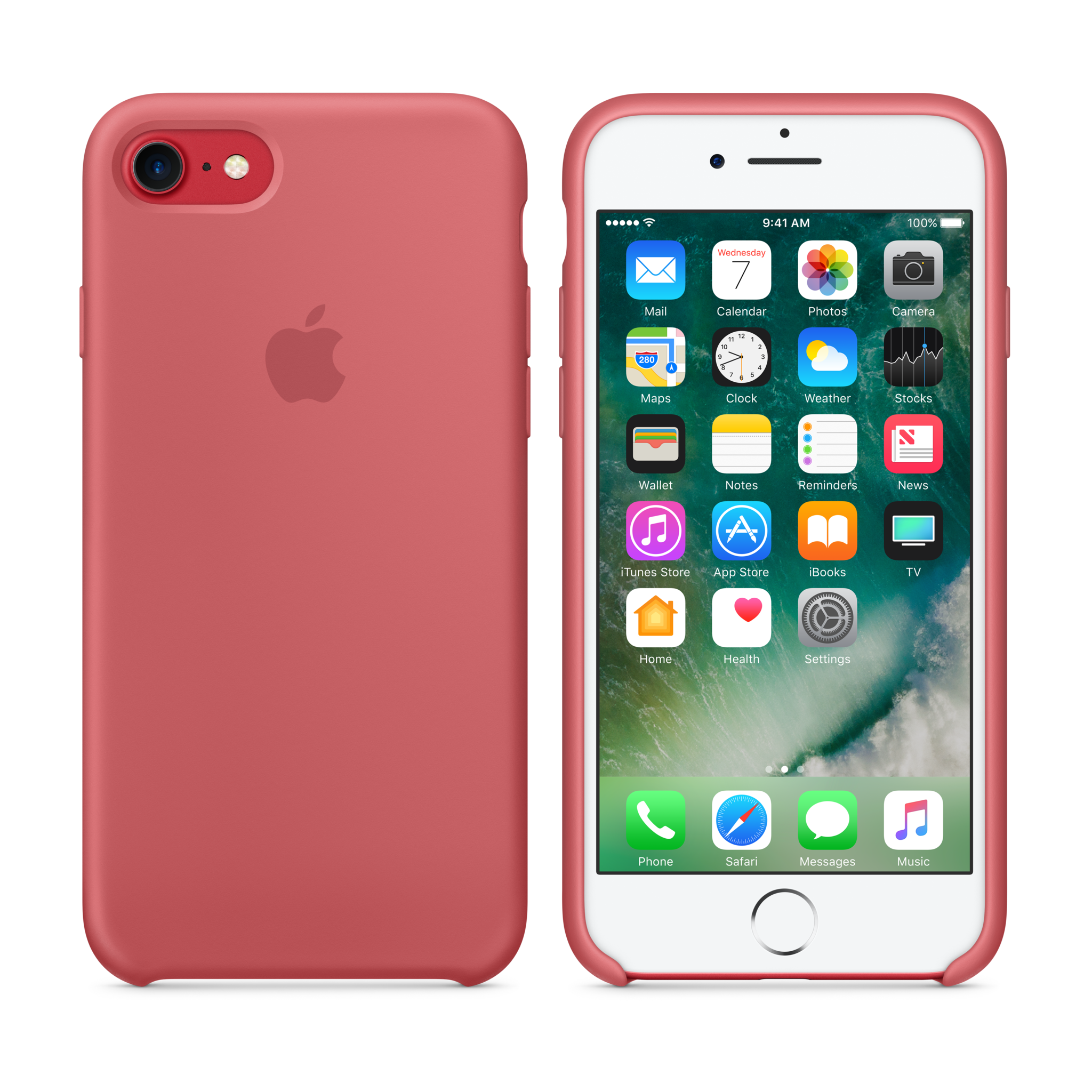 iPhone 7 Silicone Case — Camellia
