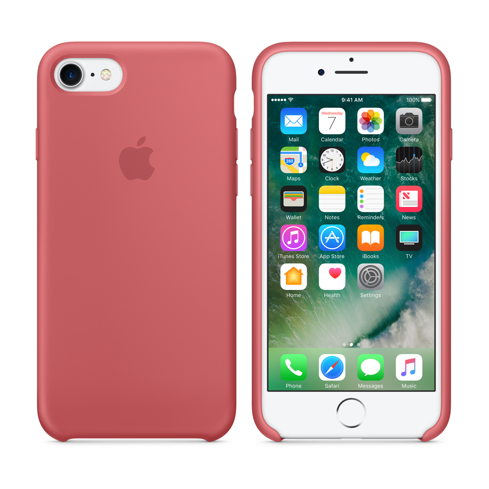 iPhone 7 Silicone Case — Camellia