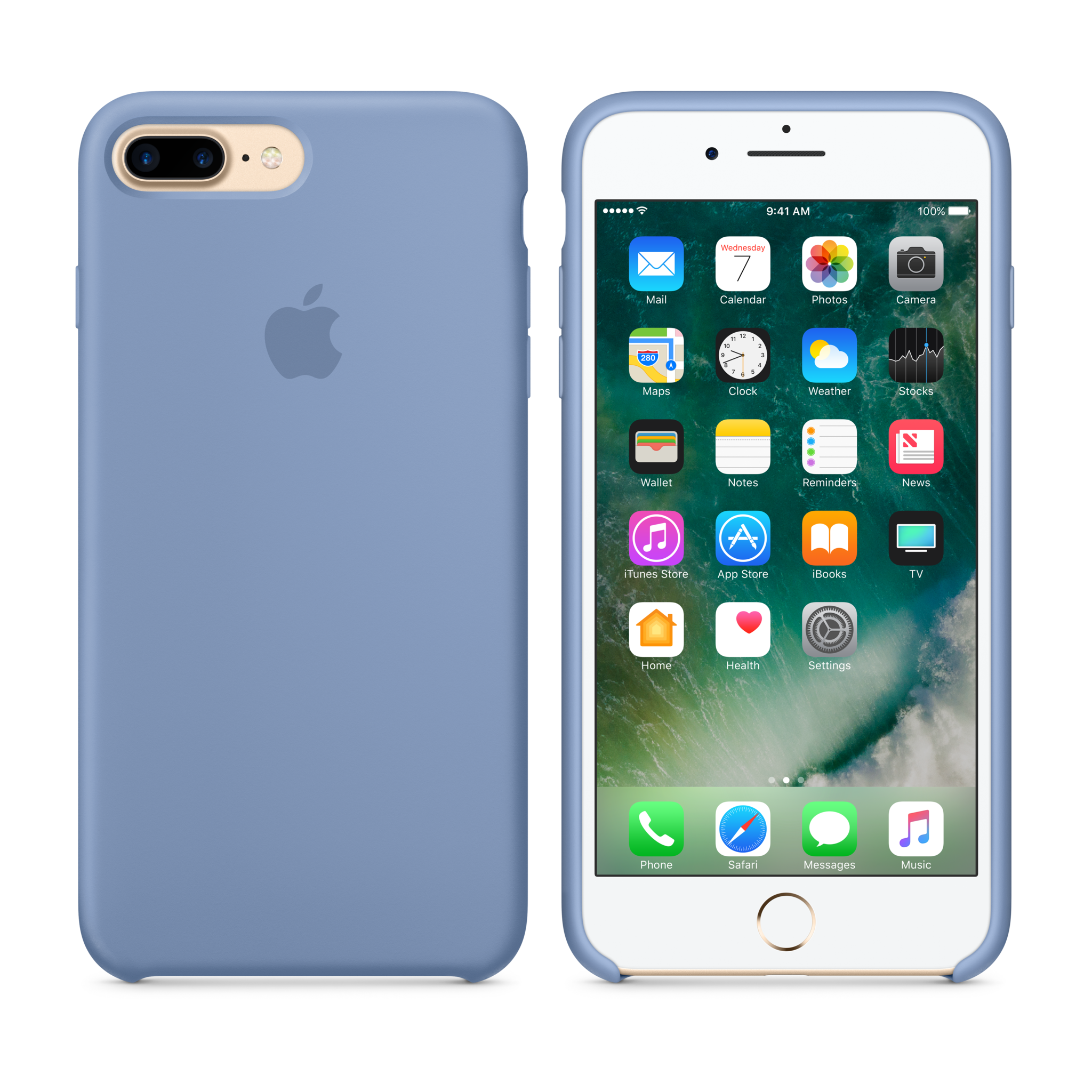 iPhone 7 Plus Silicone Case — Azure