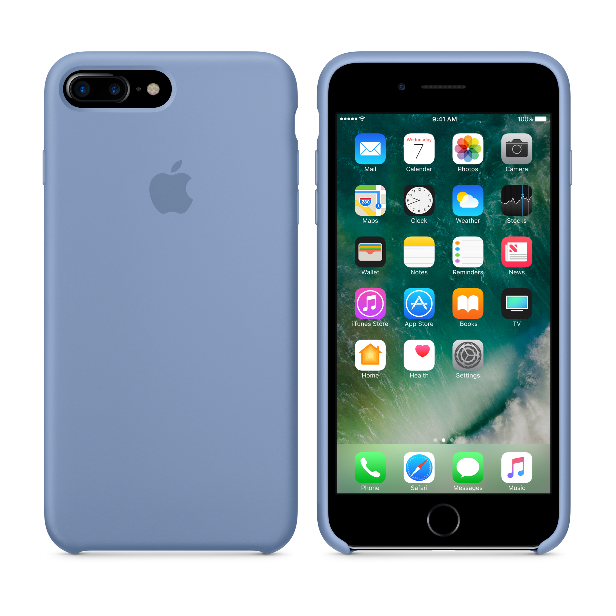iPhone 7 Plus Silicone Case — Azure
