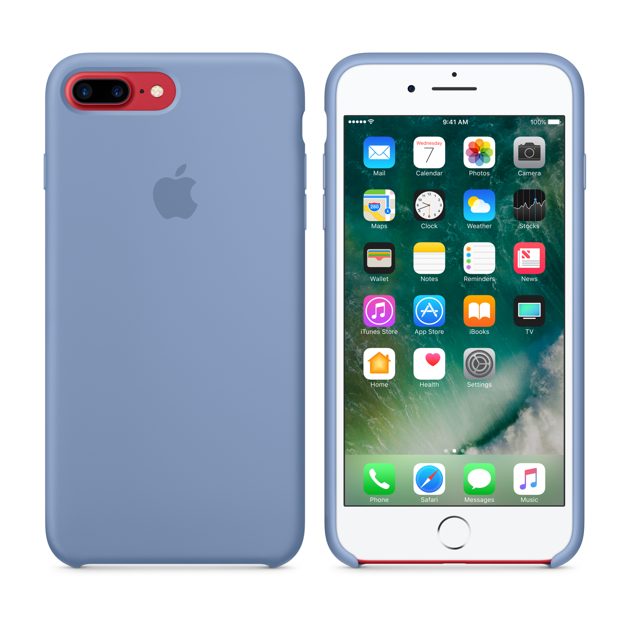 iPhone 7 Plus Silicone Case — Azure