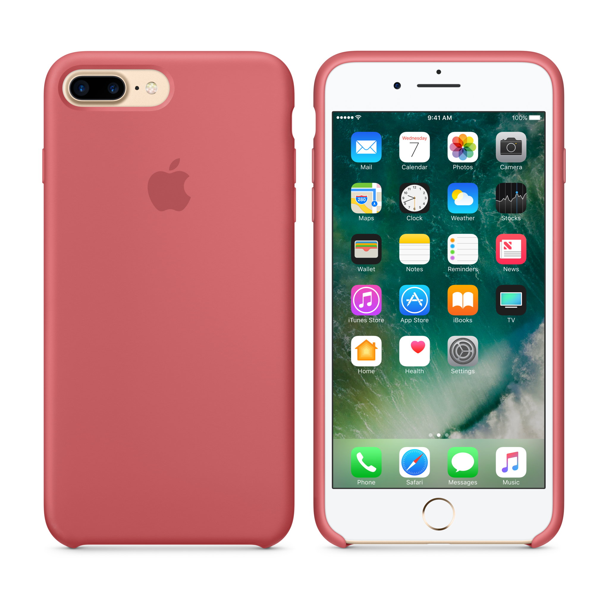 iPhone 7 Plus Silicone Case — Camellia