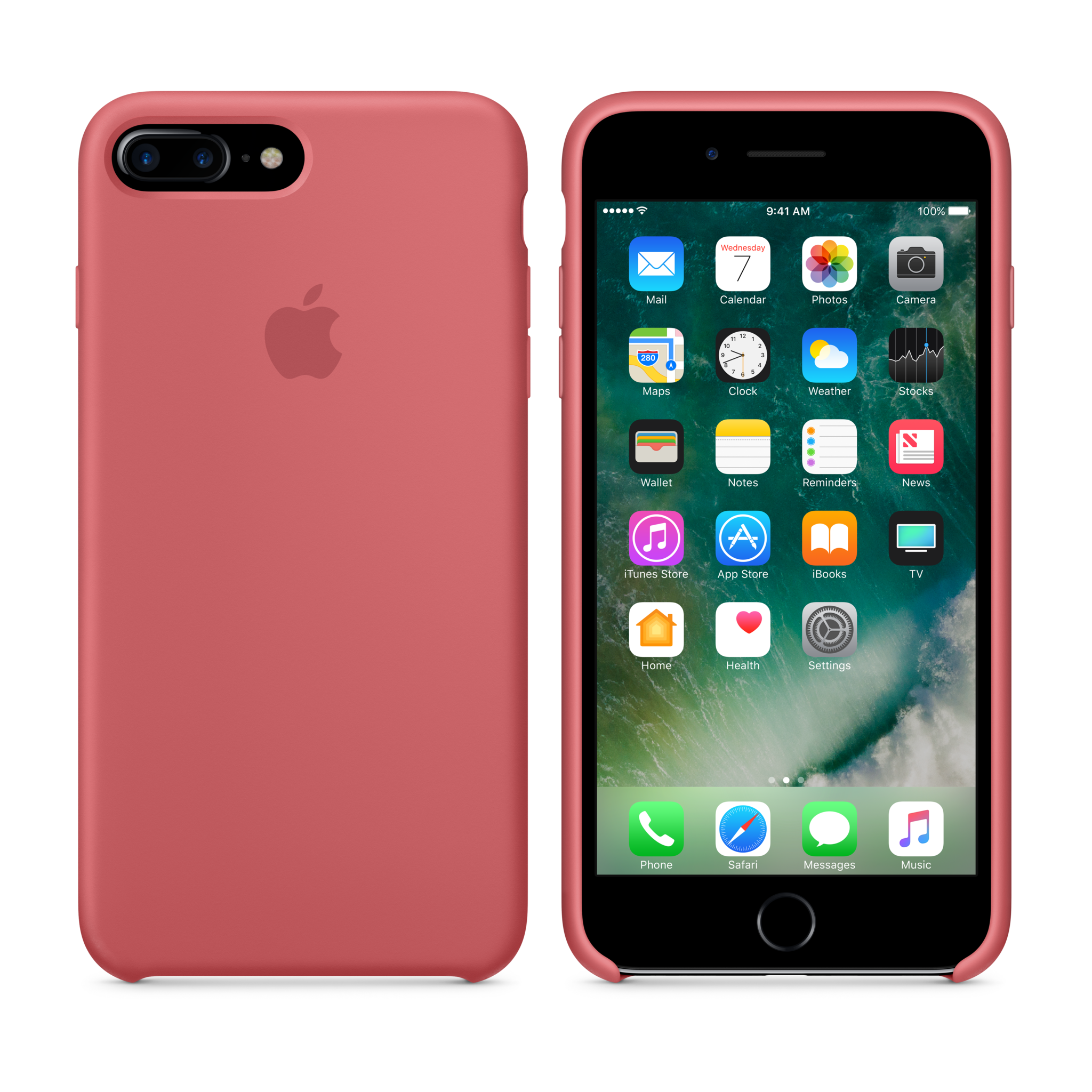 iPhone 7 Plus Silicone Case — Camellia