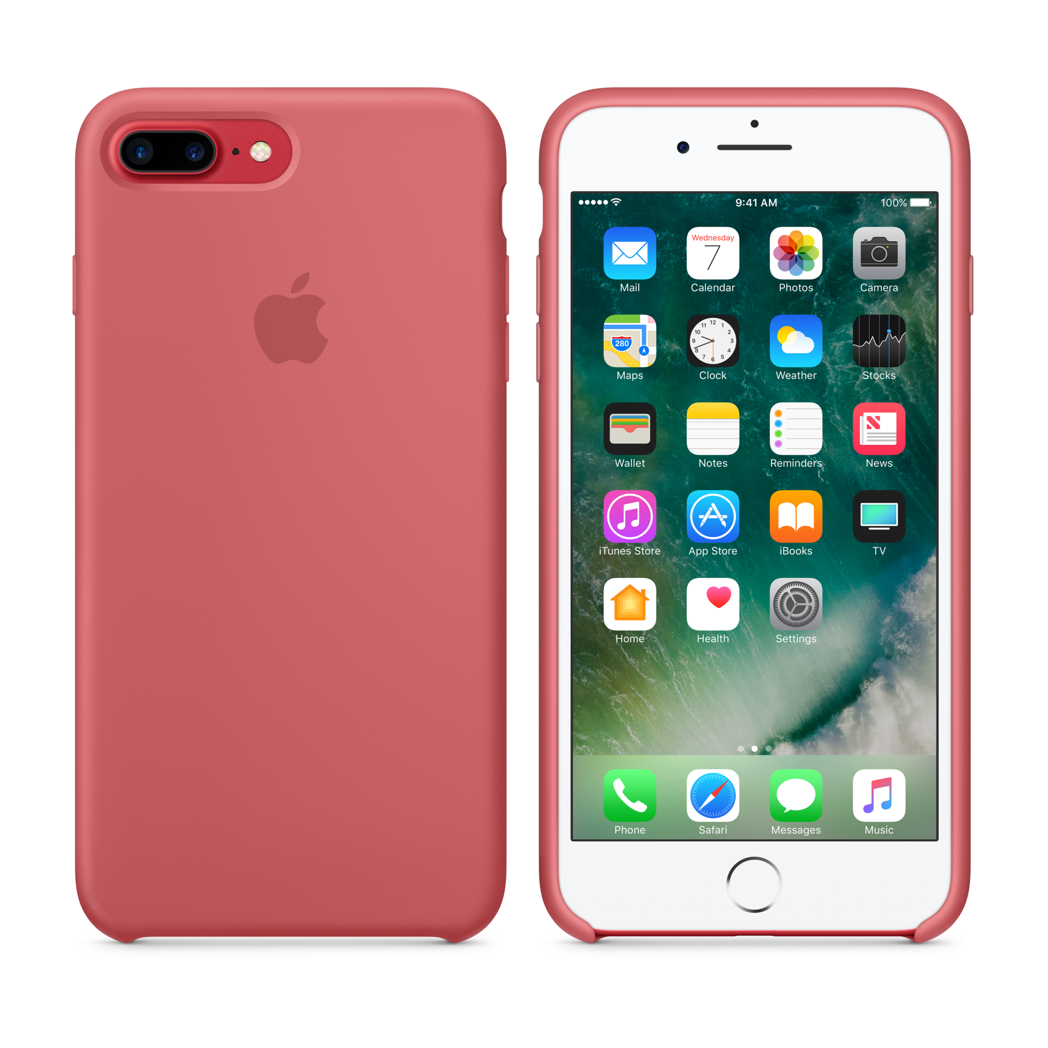 iPhone 7 Plus Silicone Case — Camellia