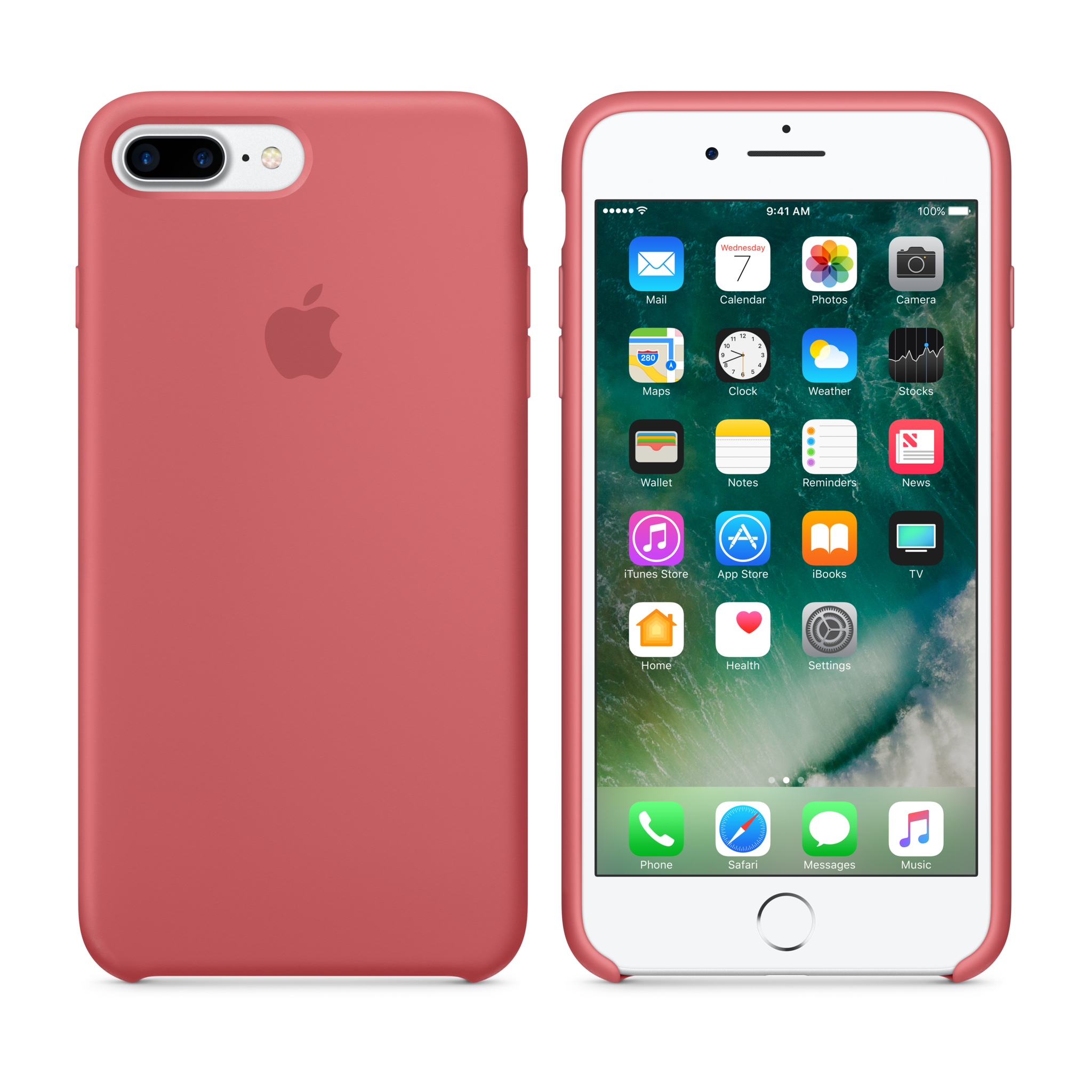 iPhone 7 Plus Silicone Case — Camellia