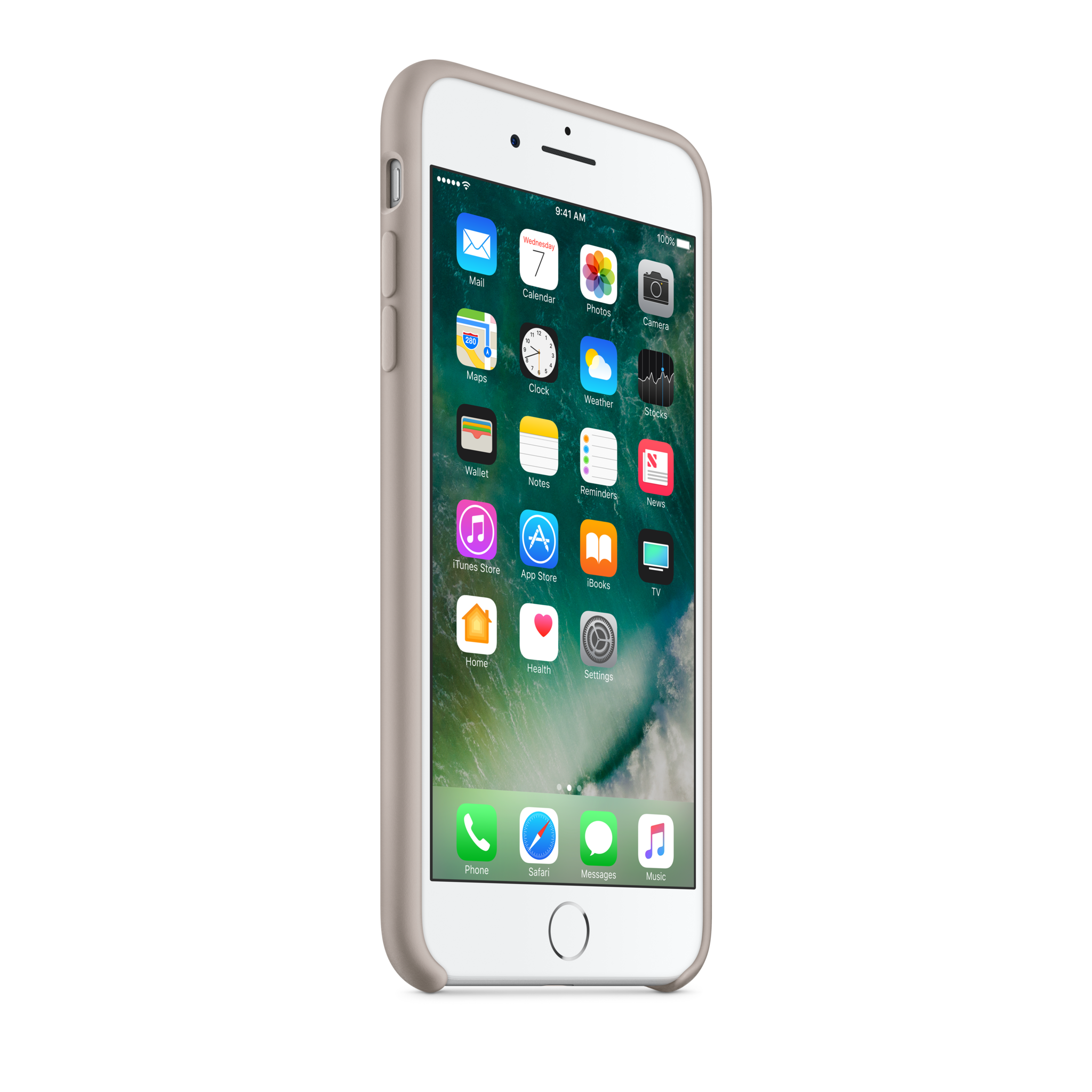 iPhone 7 Plus Silicone Case — Pebble