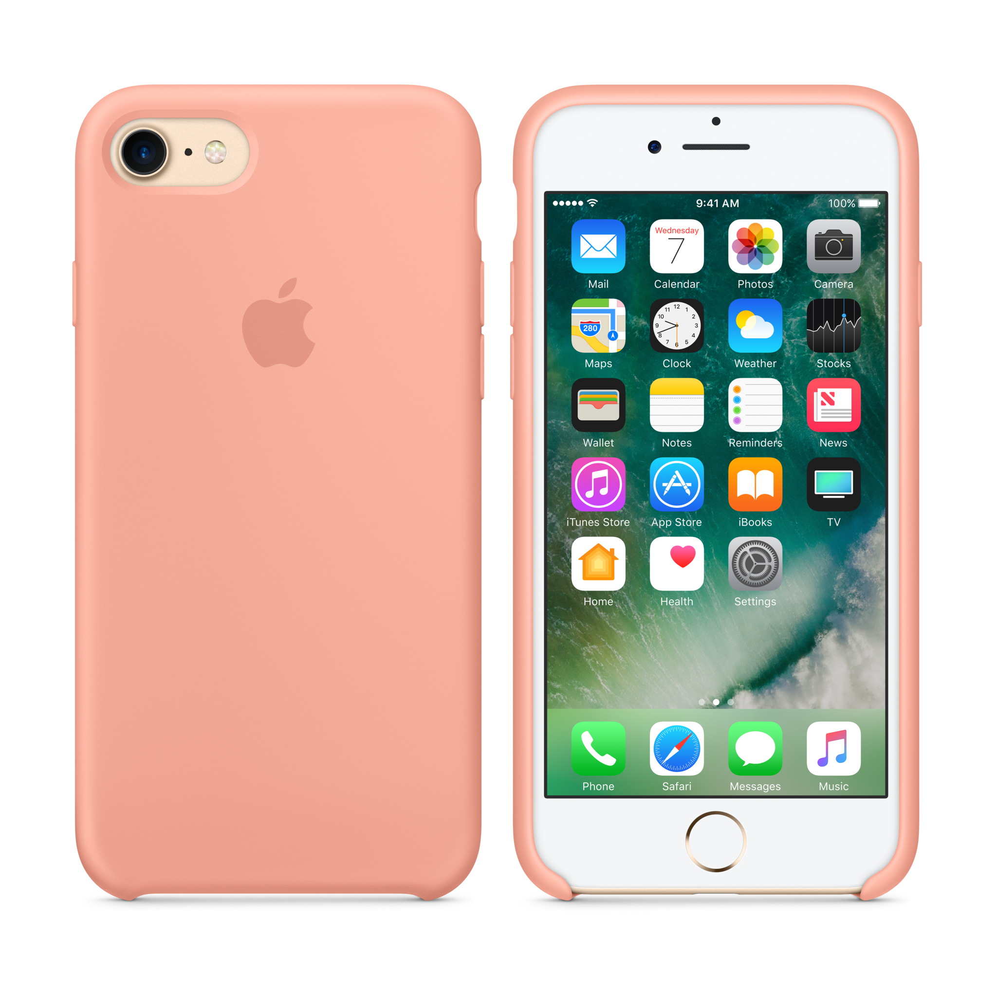 iPhone 7 Silicone Case — Flamingo