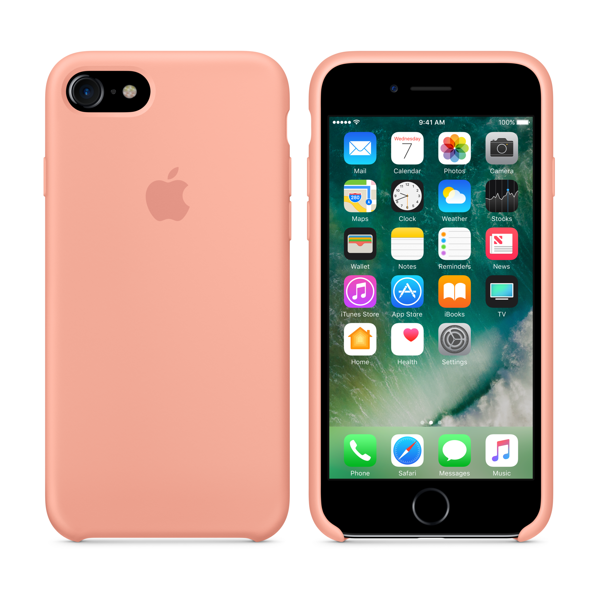 iPhone 7 Silicone Case — Flamingo