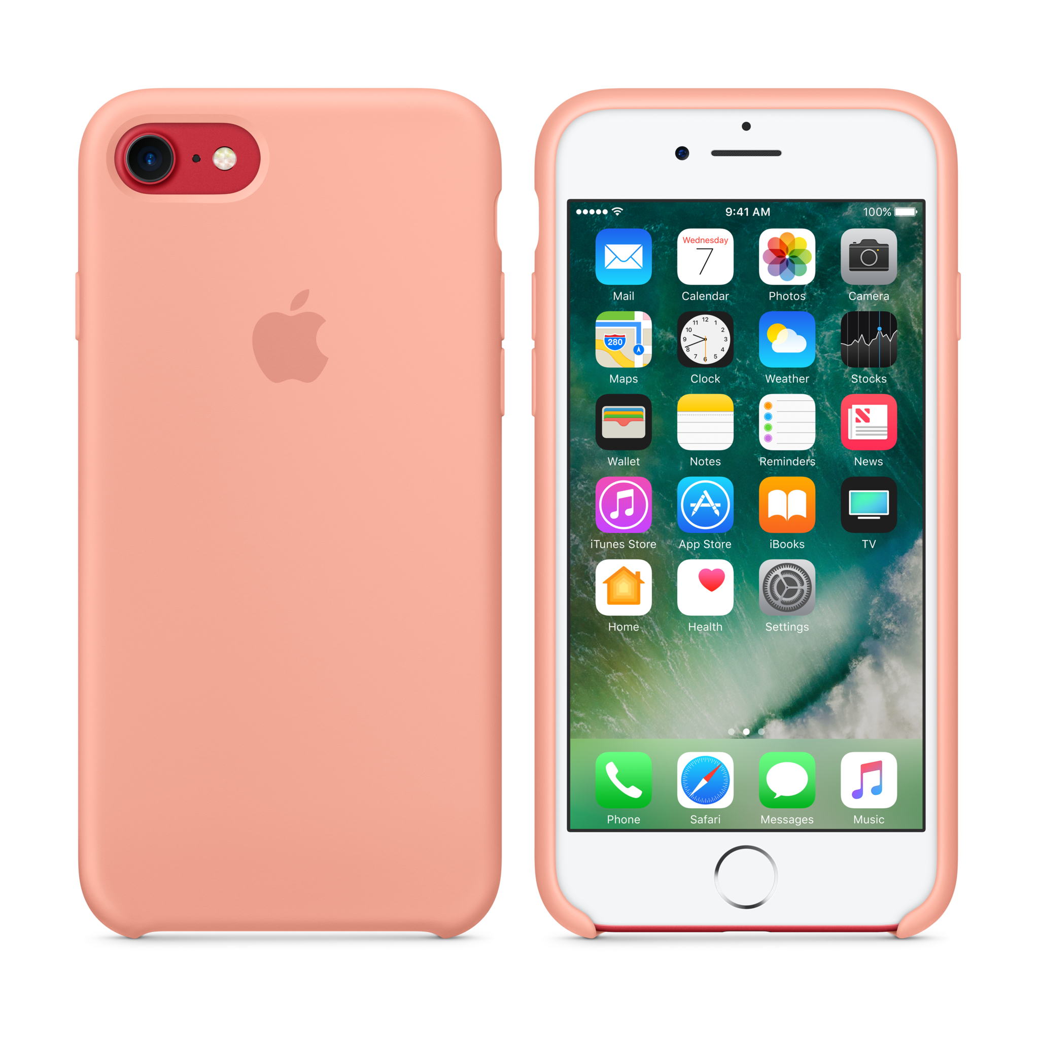 iPhone 7 Silicone Case — Flamingo