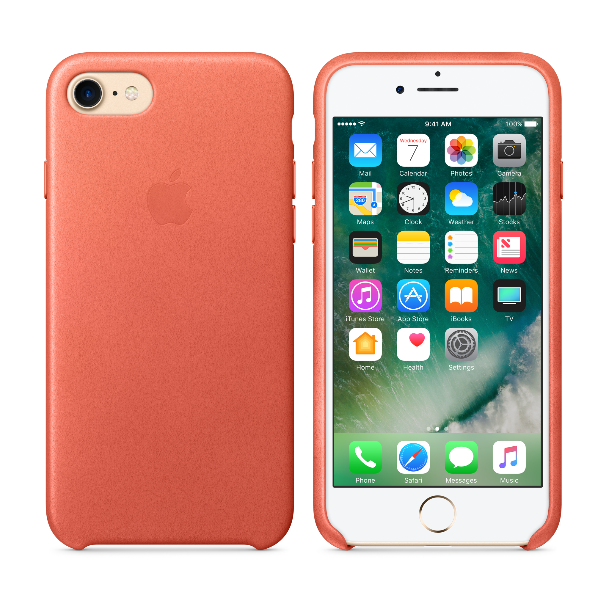 iPhone 7 Leather Case — Geranium