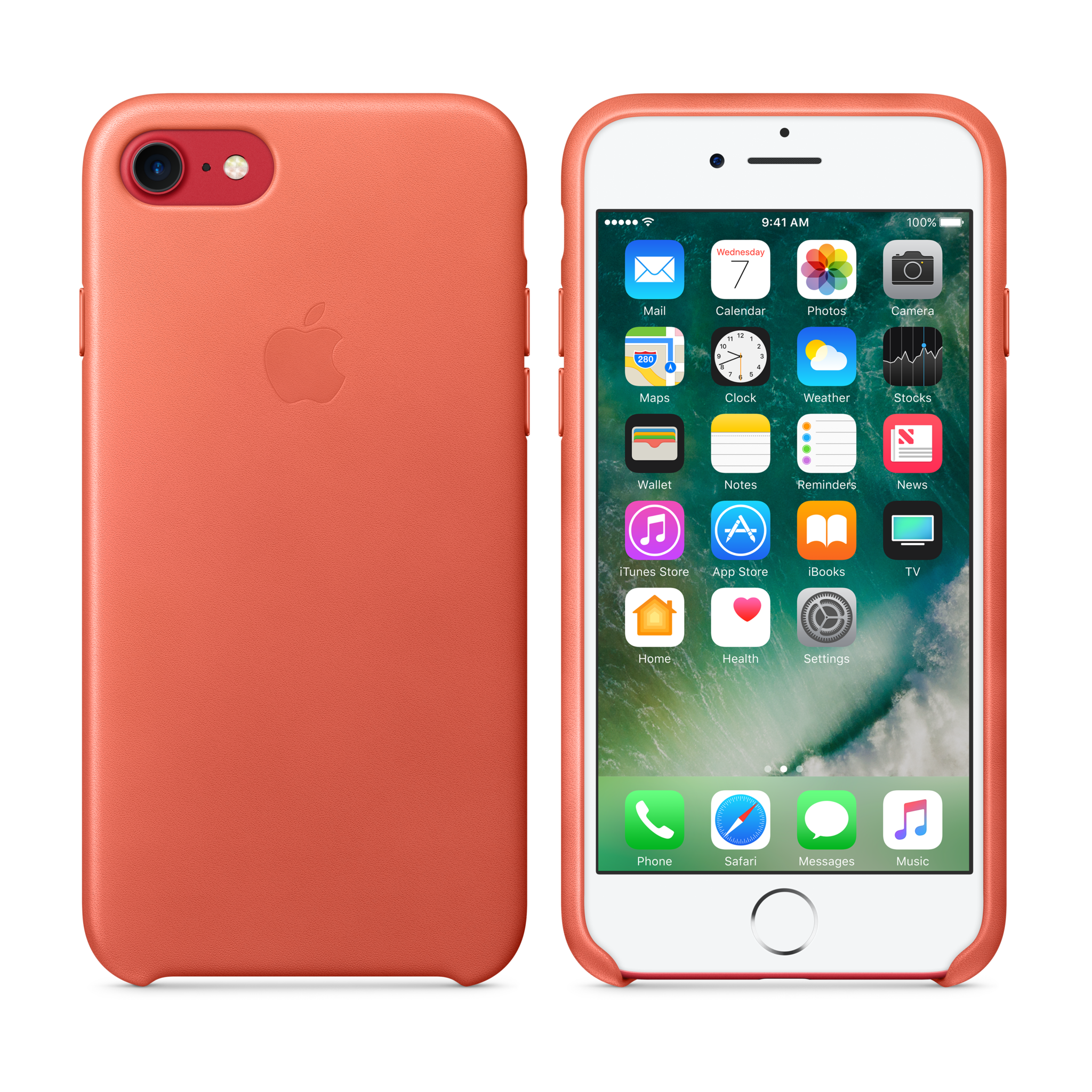 iPhone 7 Leather Case — Geranium