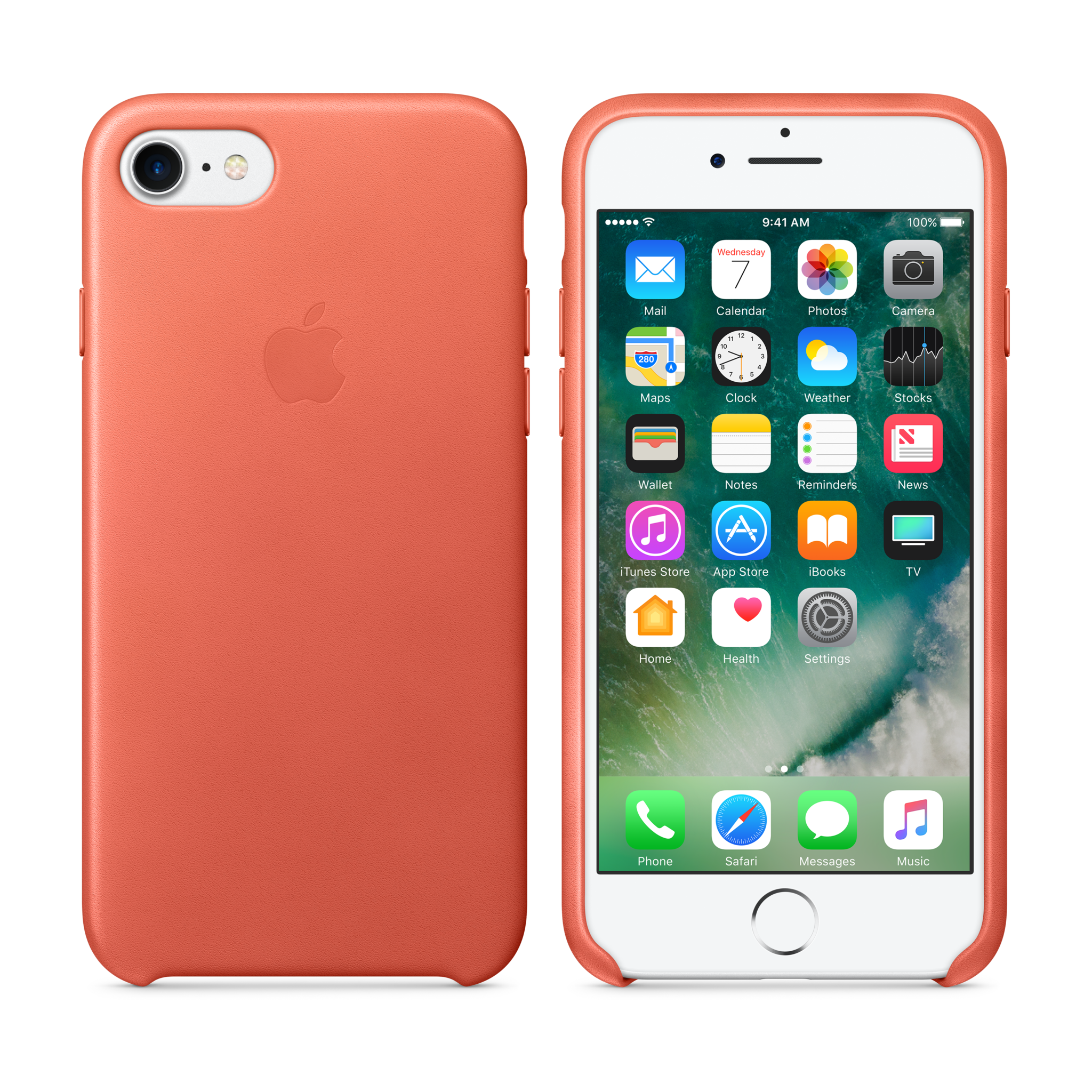 iPhone 7 Leather Case — Geranium