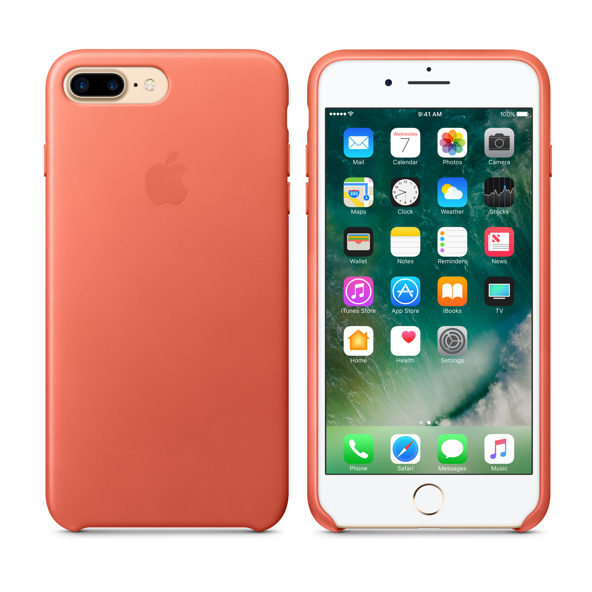 iPhone 7 Plus Leather Case — Geranium