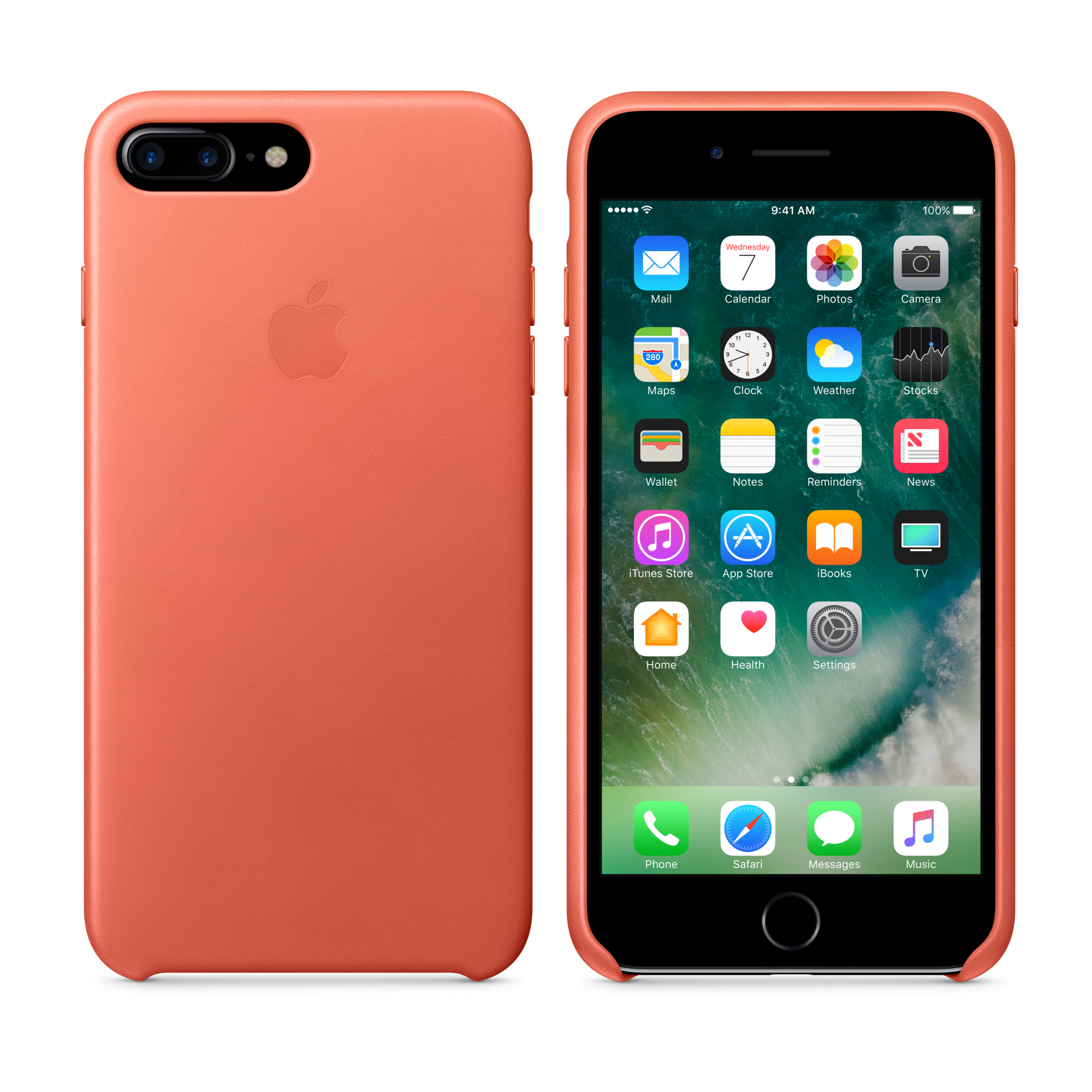 iPhone 7 Plus Leather Case — Geranium