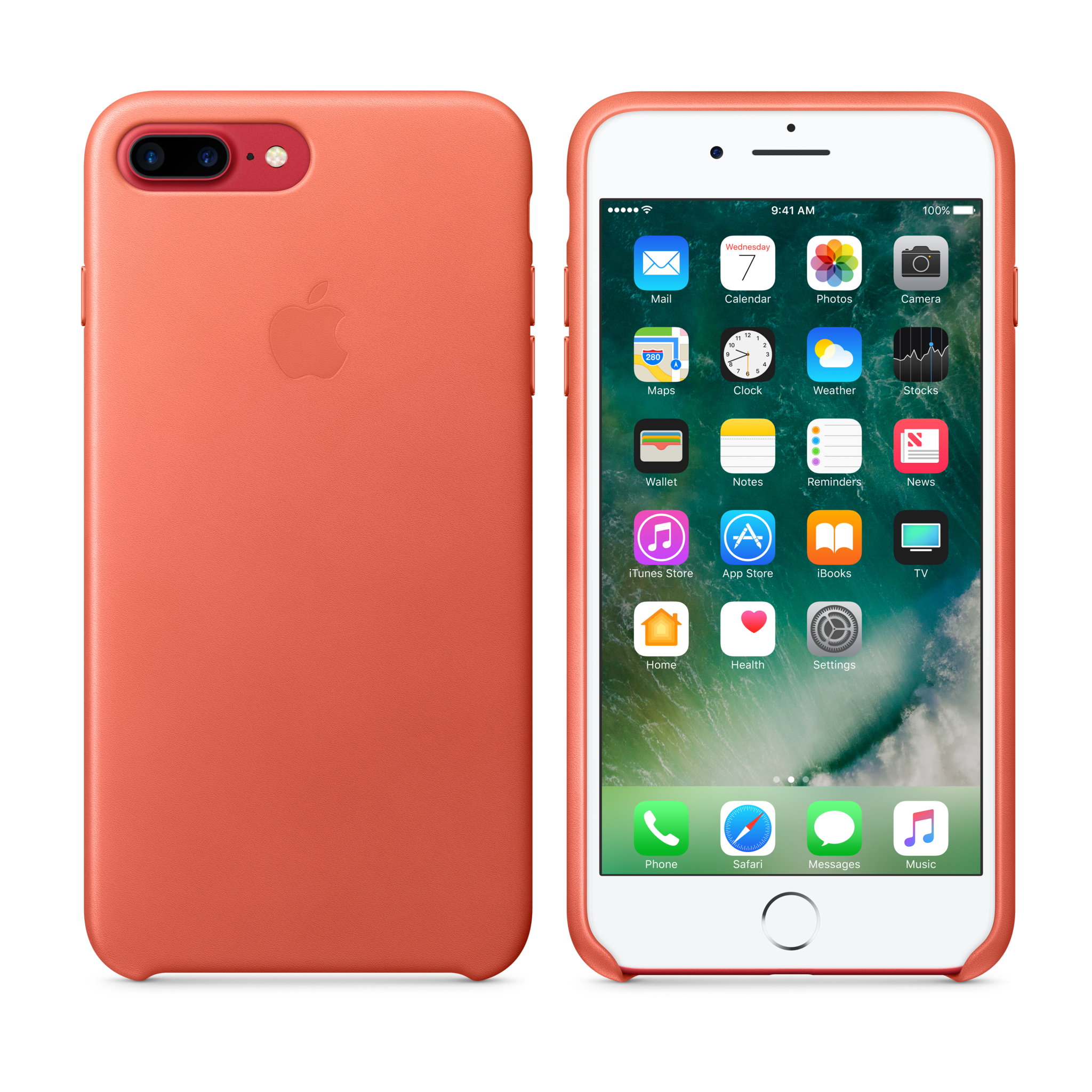 iPhone 7 Plus Leather Case — Geranium