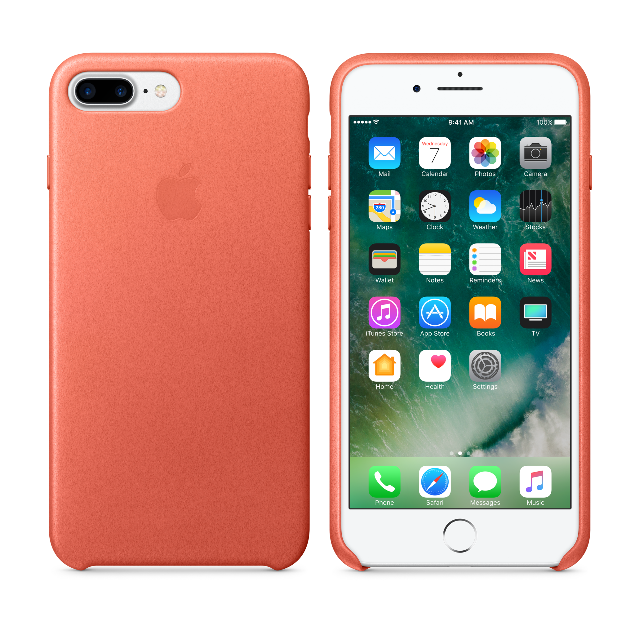 iPhone 7 Plus Leather Case — Geranium