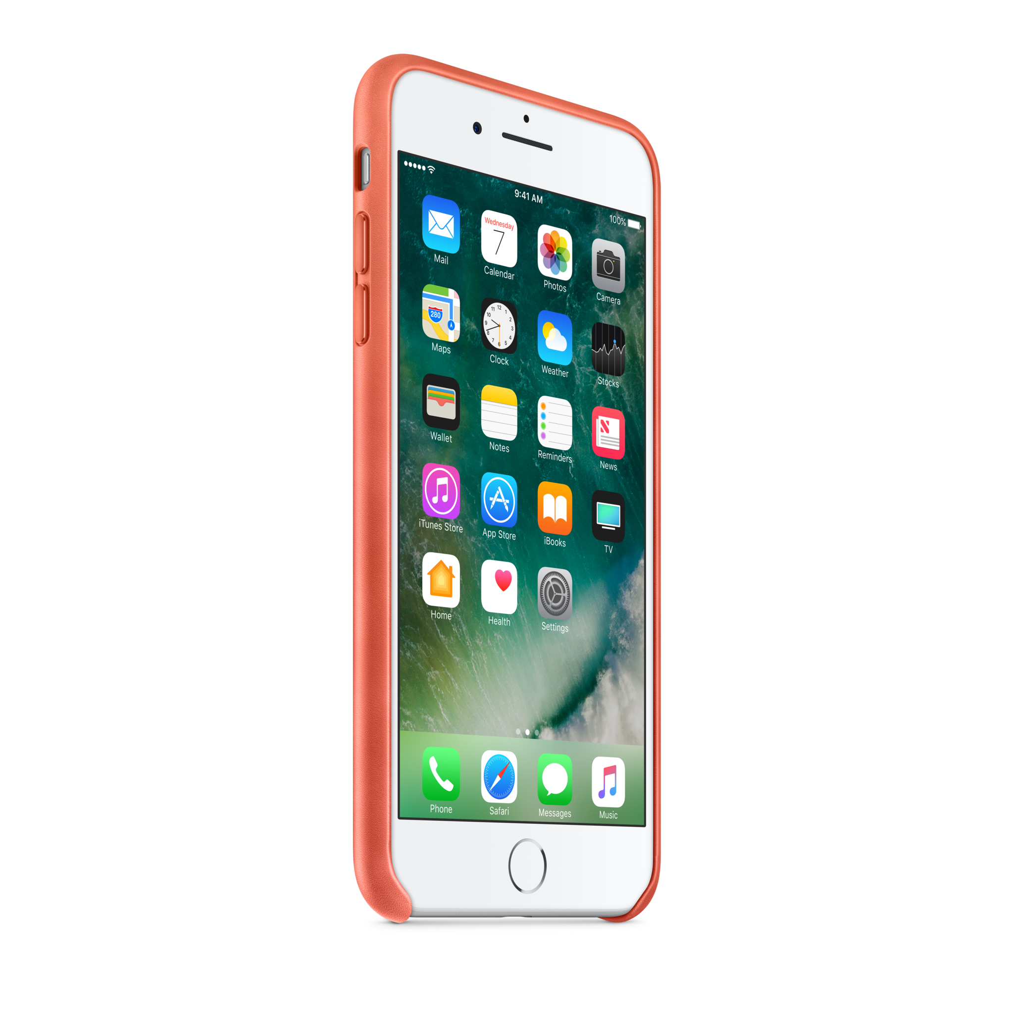 iPhone 7 Plus Leather Case — Geranium