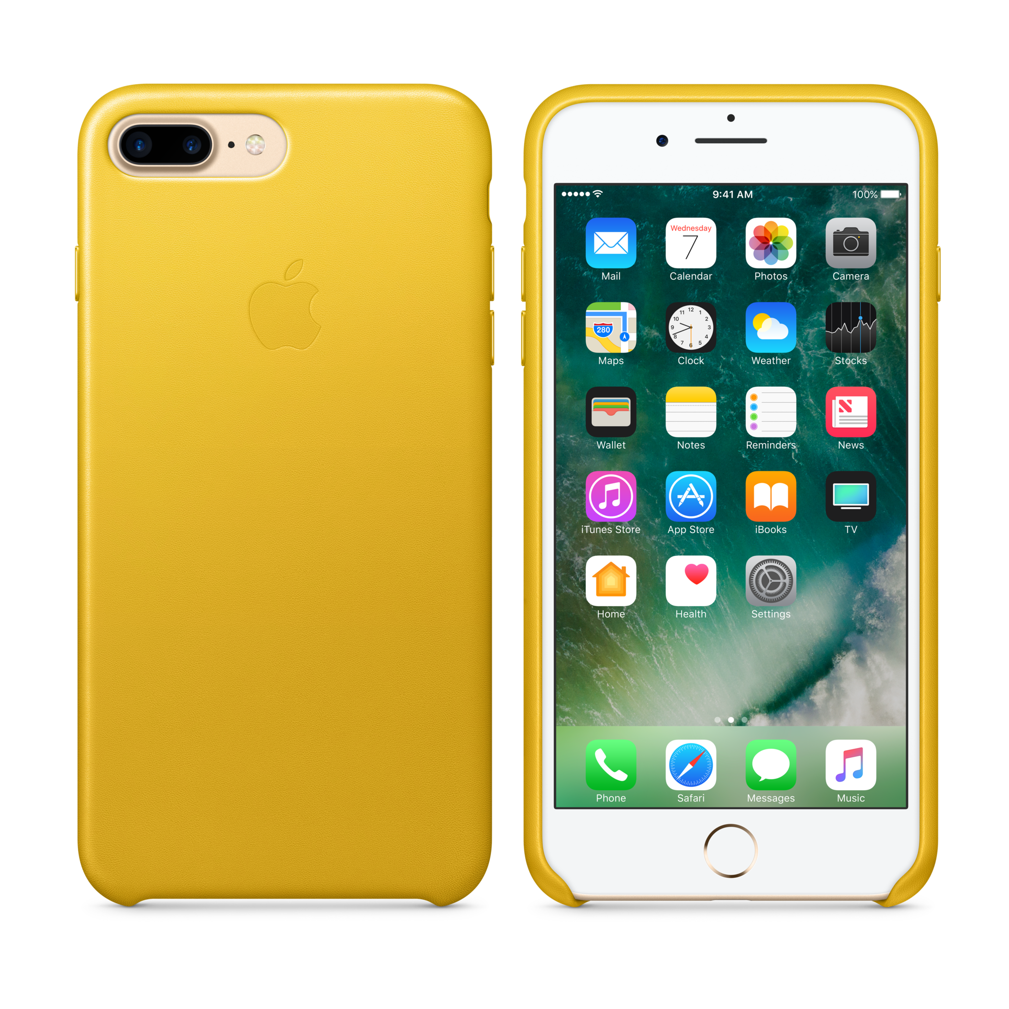 iPhone 7 Plus Leather Case — Sunflower