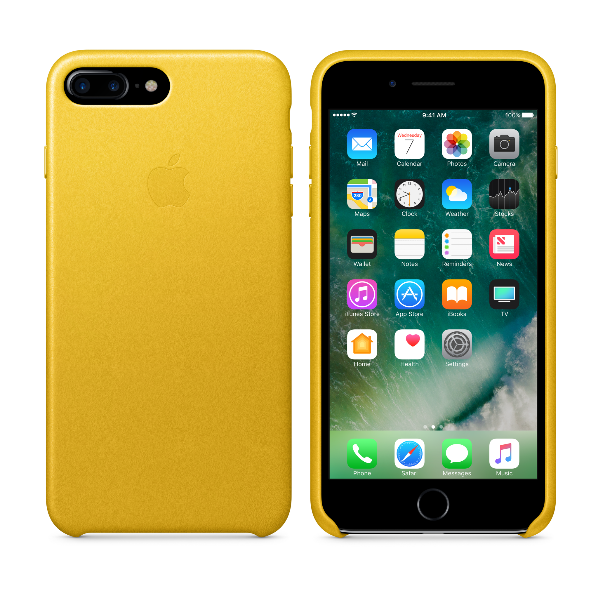 iPhone 7 Plus Leather Case — Sunflower