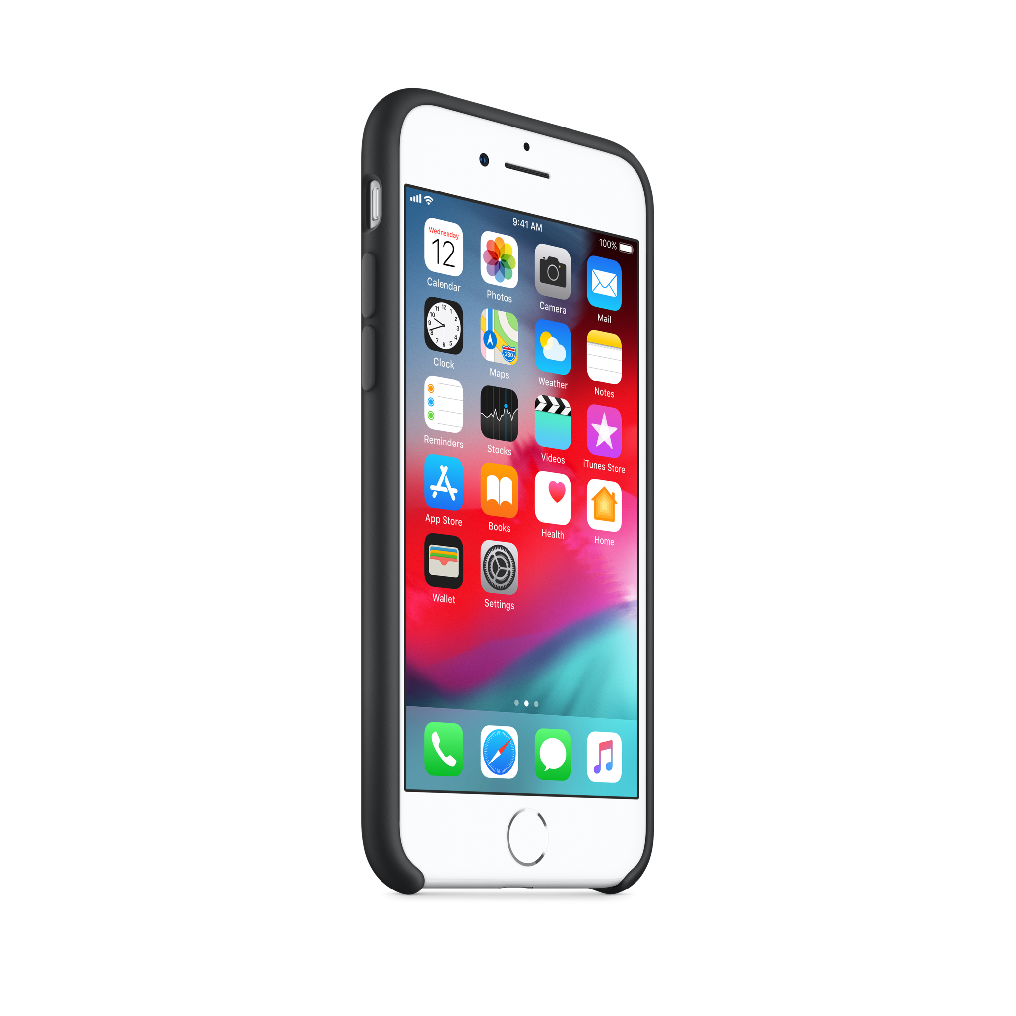 iPhone 8 / 7 Silicone Case — Black