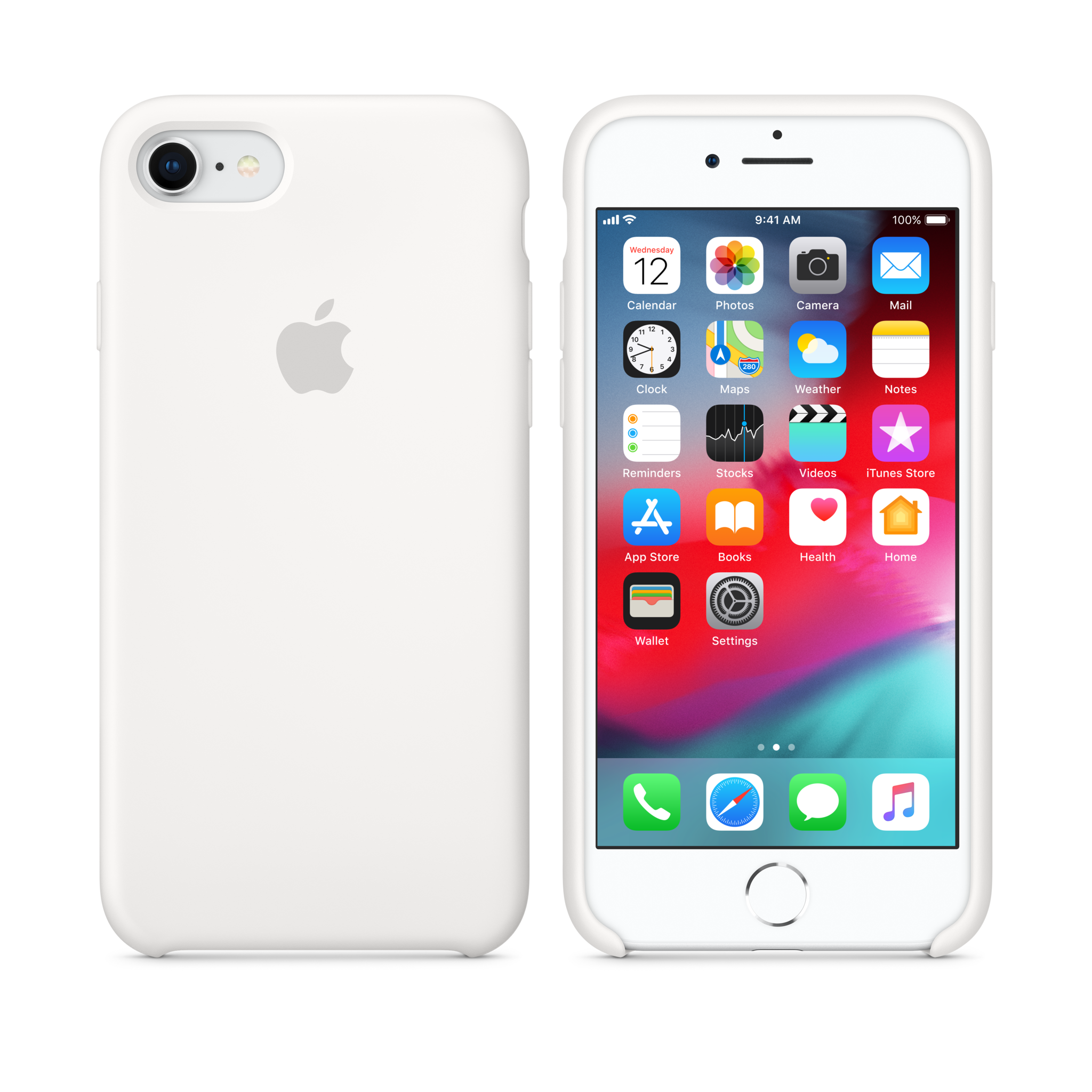iPhone 8 / 7 Silicone Case — White
