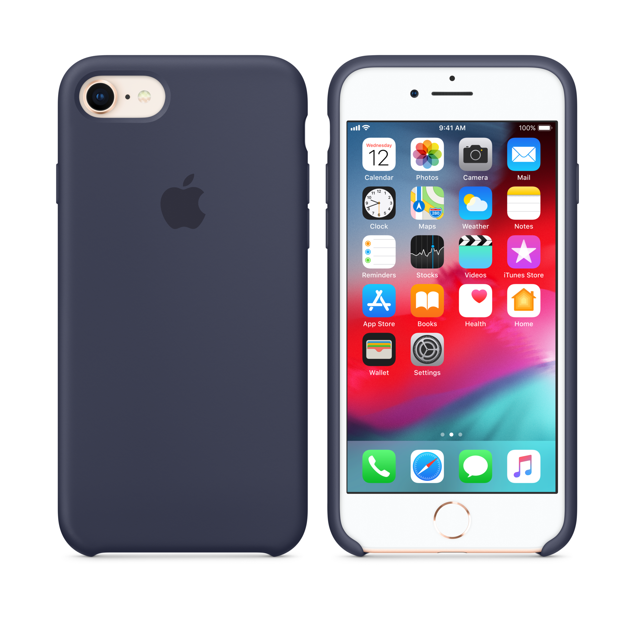 iPhone 8 / 7 Silicone Case — Midnight Blue
