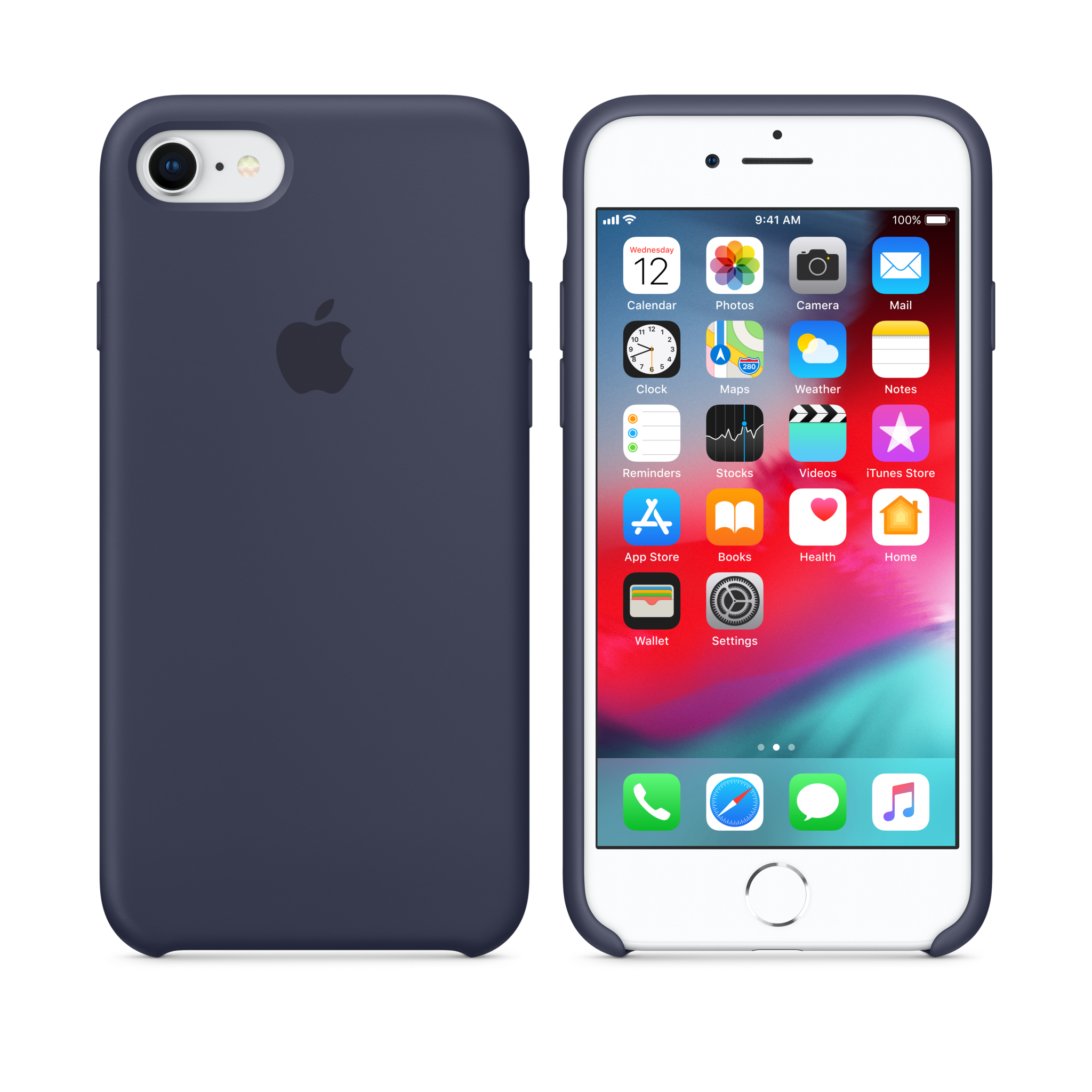 iPhone 8 / 7 Silicone Case — Midnight Blue