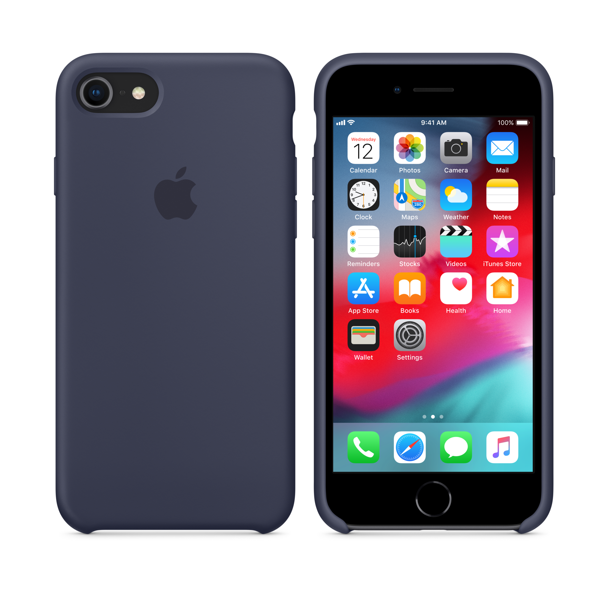 iPhone 8 / 7 Silicone Case — Midnight Blue