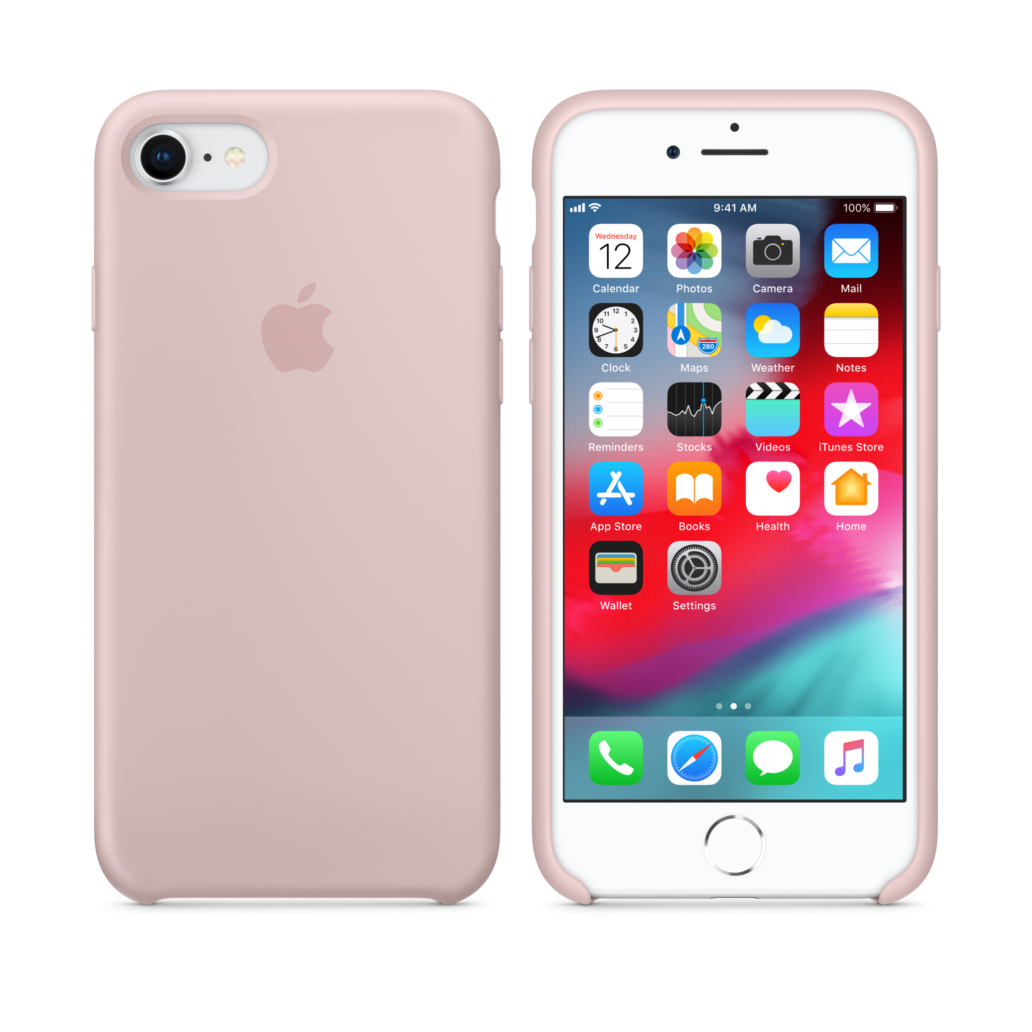 iPhone 8 / 7 Silicone Case — Pink Sand