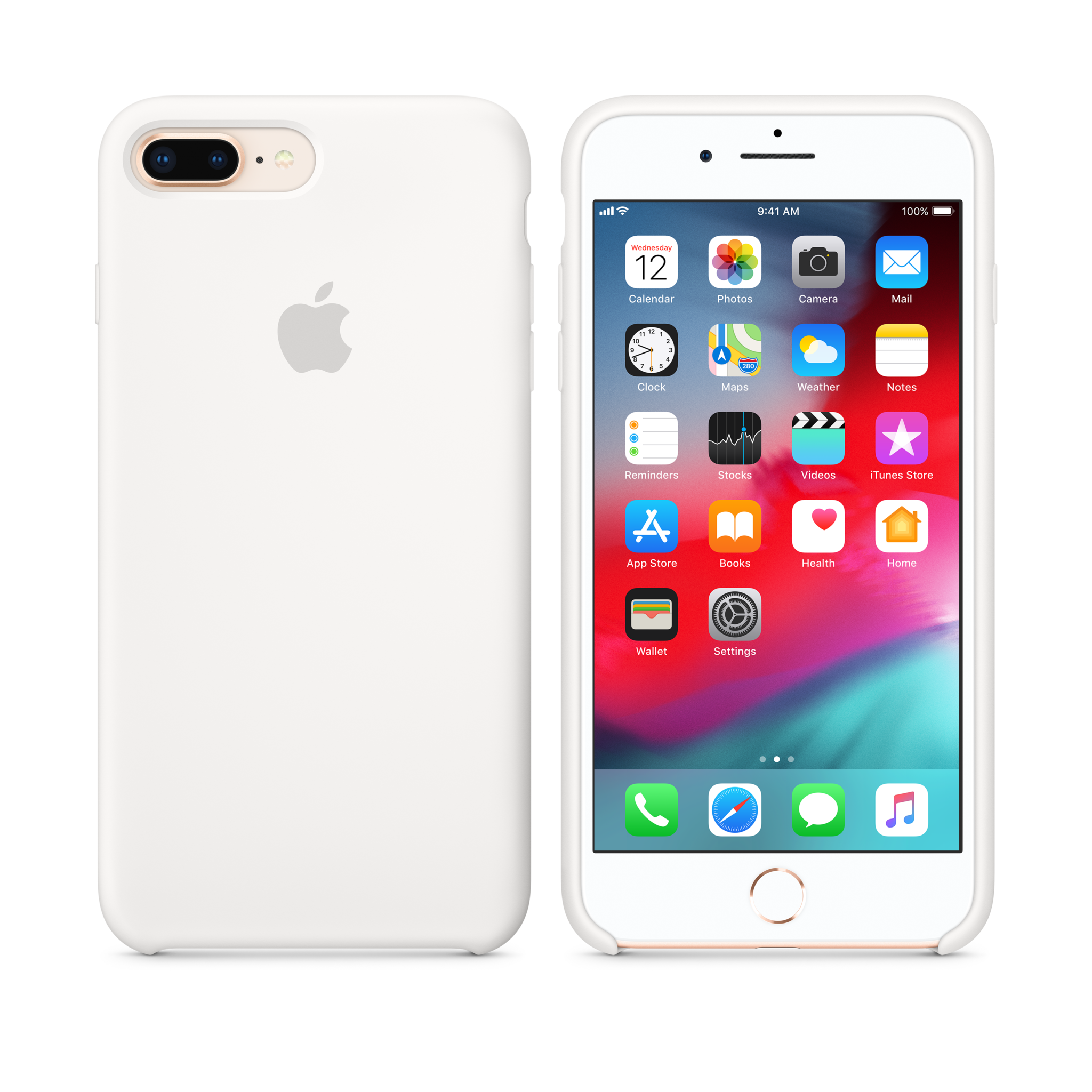 iPhone 8 Plus / 7 Plus Silicone Case — White