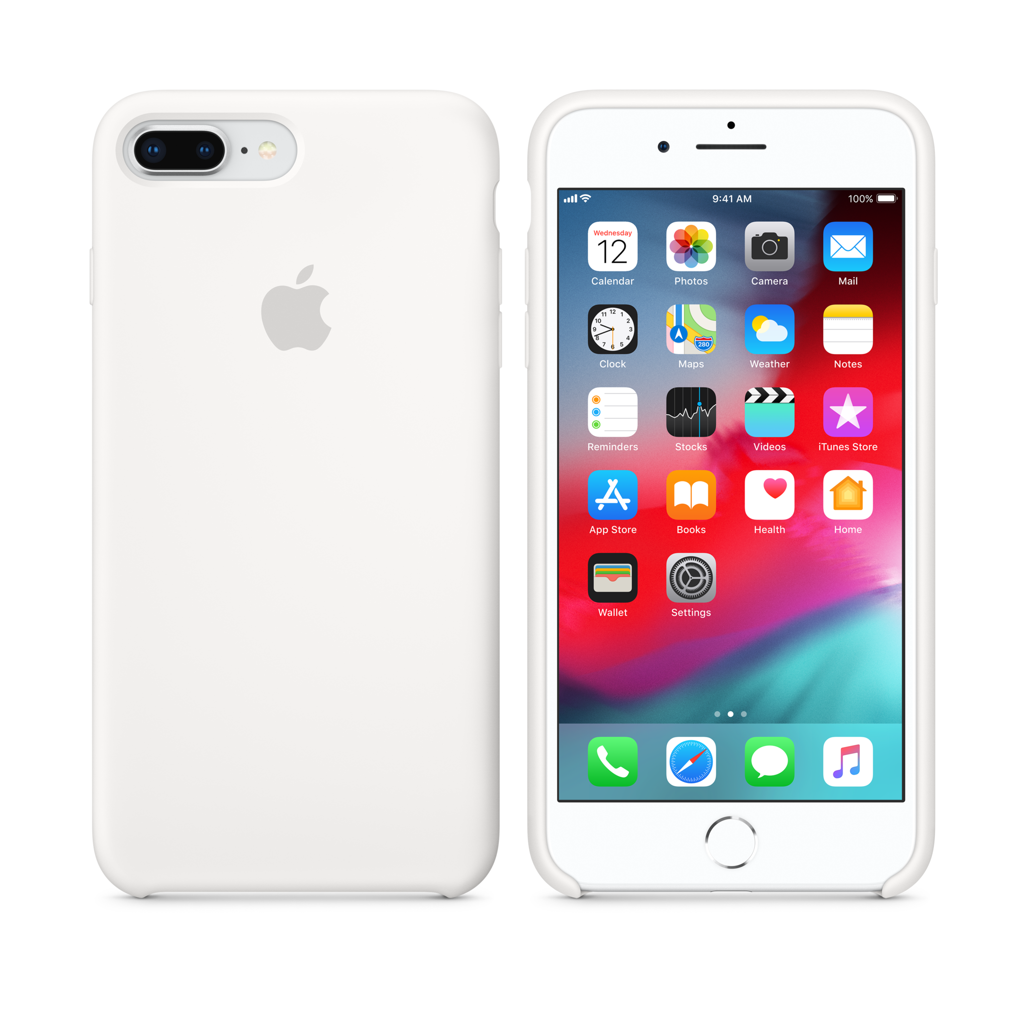 iPhone 8 Plus / 7 Plus Silicone Case — White