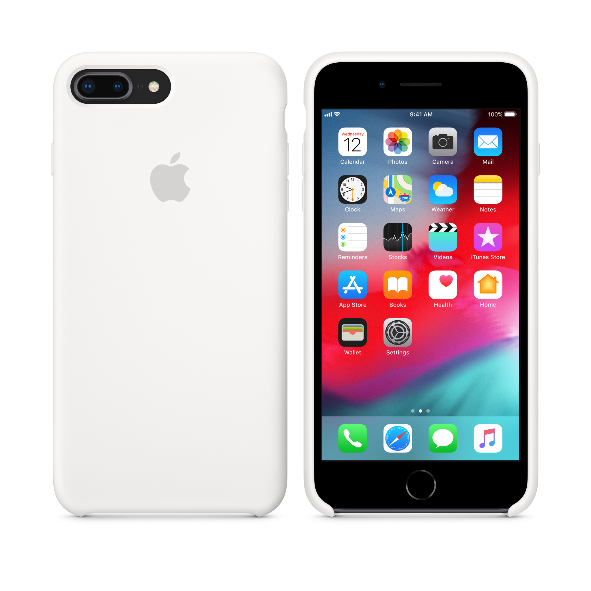 iPhone 8 Plus / 7 Plus Silicone Case — White