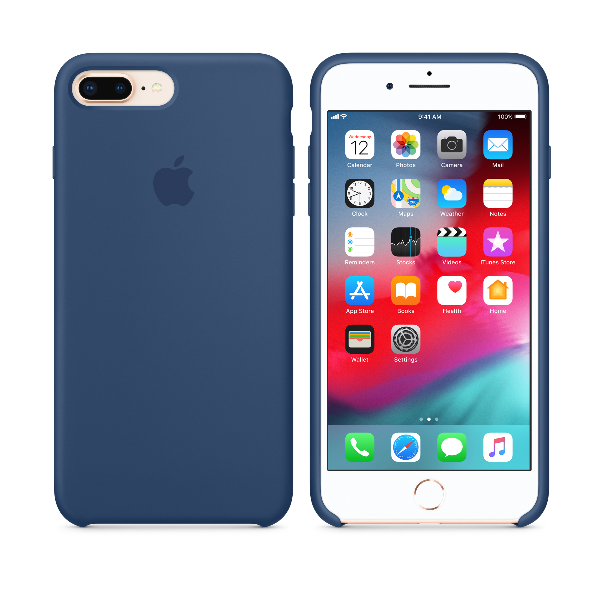 iPhone 8 Plus / 7 Plus Silicone Case — Blue Cobalt