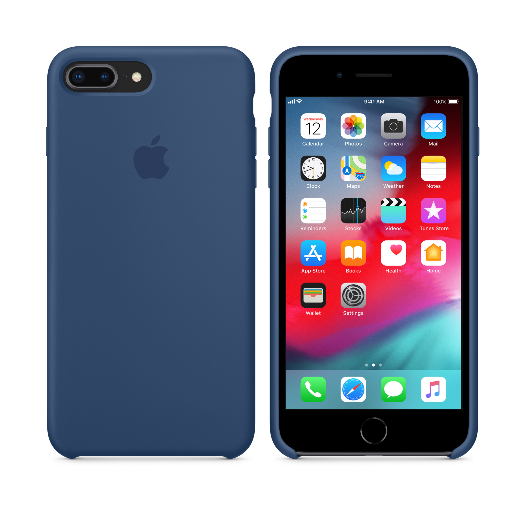 iPhone 8 Plus / 7 Plus Silicone Case — Blue Cobalt