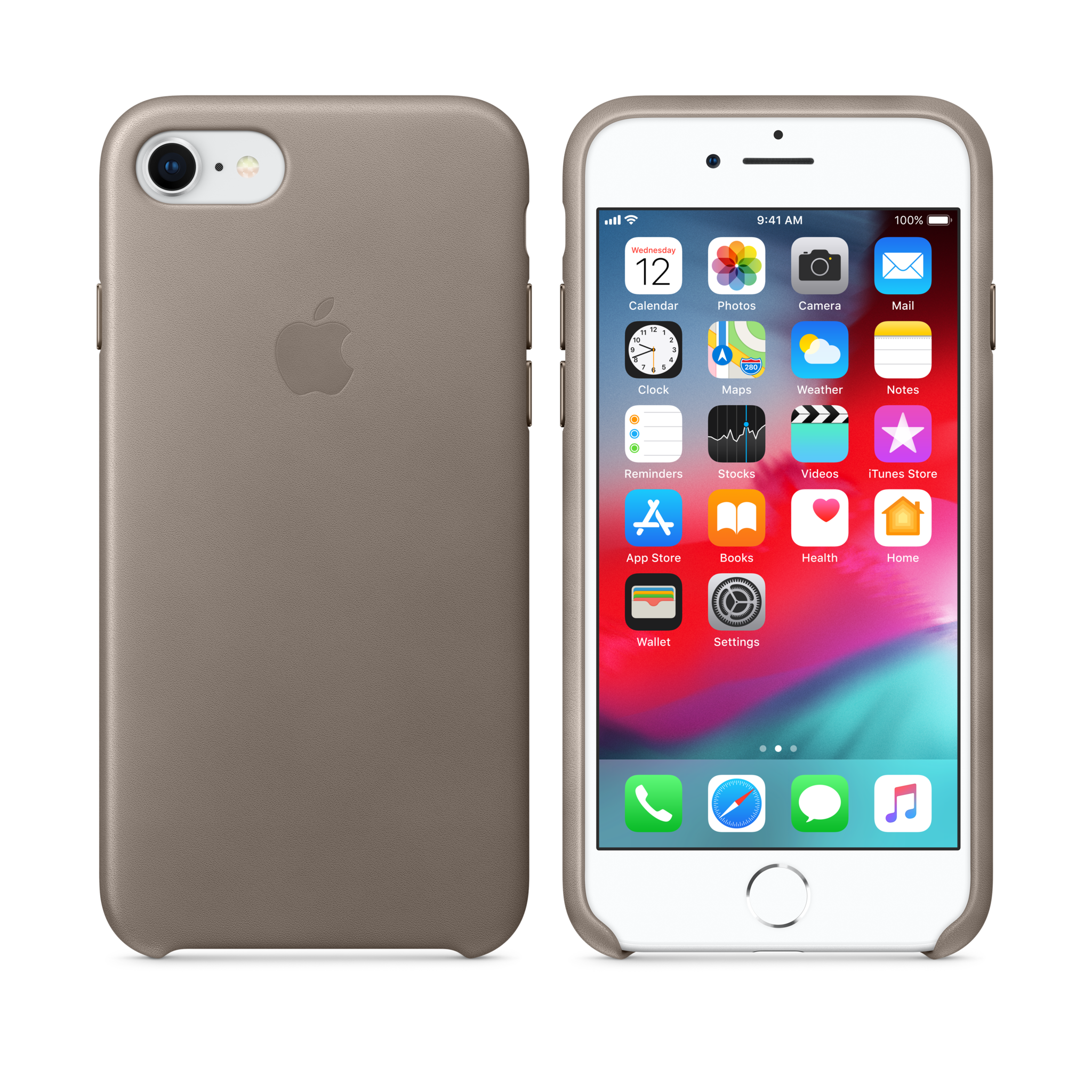 iPhone 8 / 7 Leather Case — Taupe