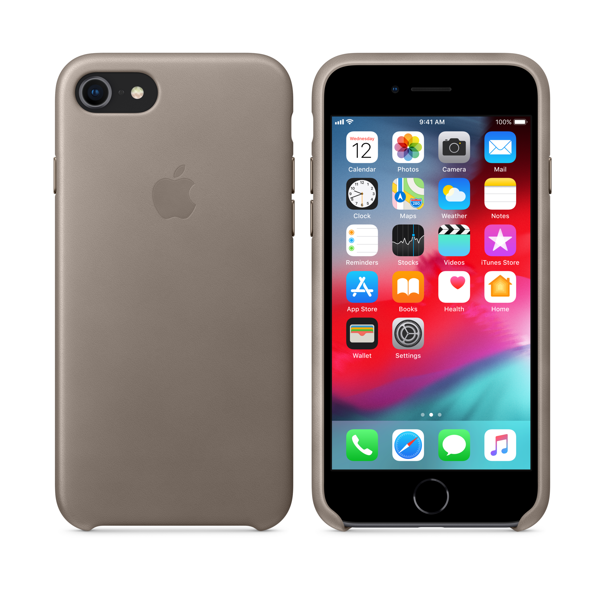 iPhone 8 / 7 Leather Case — Taupe
