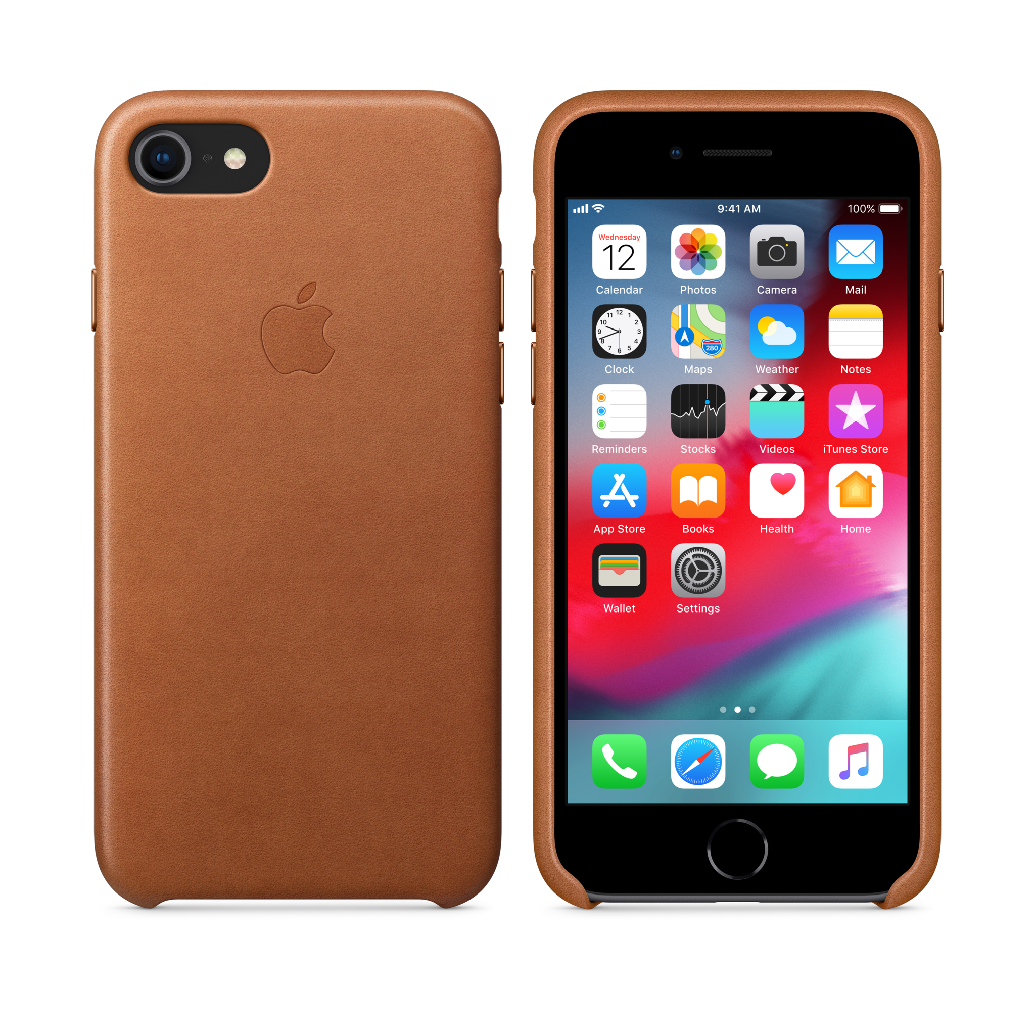 iPhone 8 / 7 Leather Case — Saddle Brown
