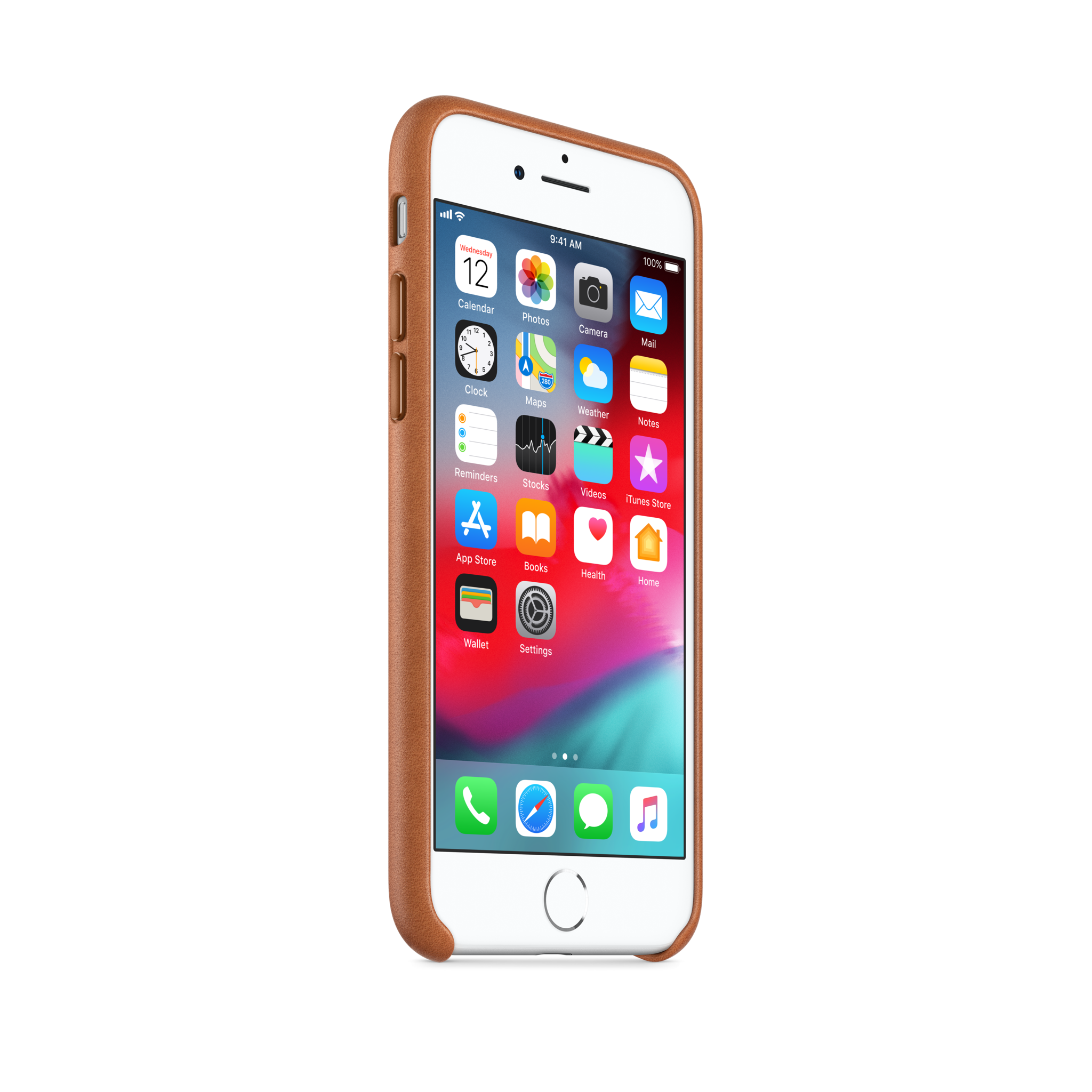 iPhone 8 / 7 Leather Case — Saddle Brown